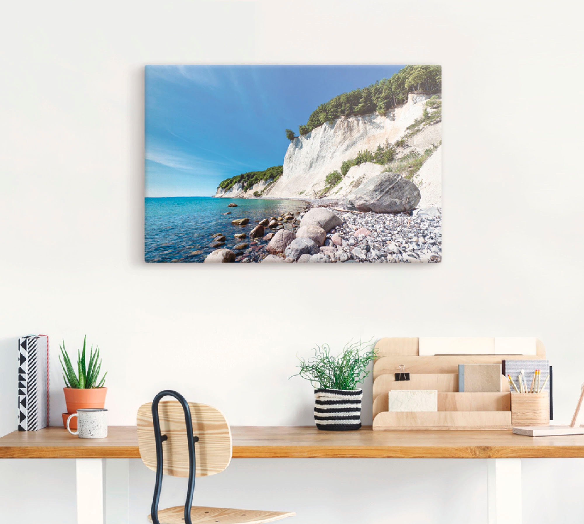 Artland Leinwandbild "Kreidefelsen auf der Insel Rügen 2" Küste 1 Stk. tlg. günstig online kaufen