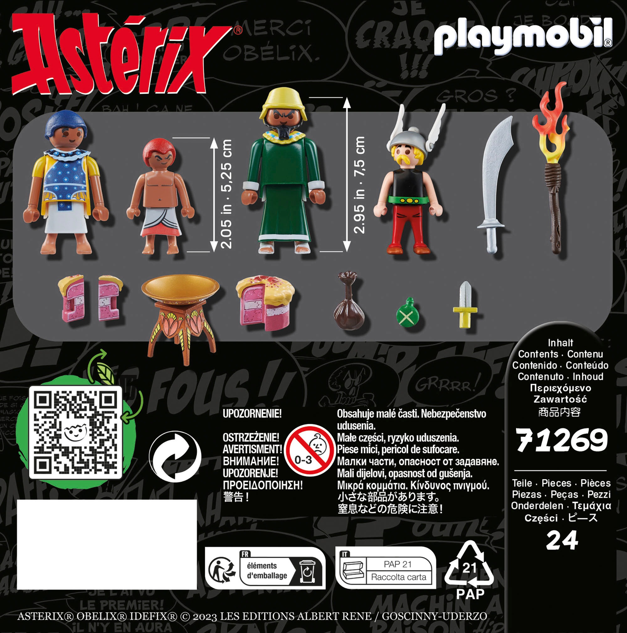 Playmobil® Konstruktions-Spielset »Pyradonis' vergiftete Torte (71269), Asterix«, (24 St.), Made in Europe