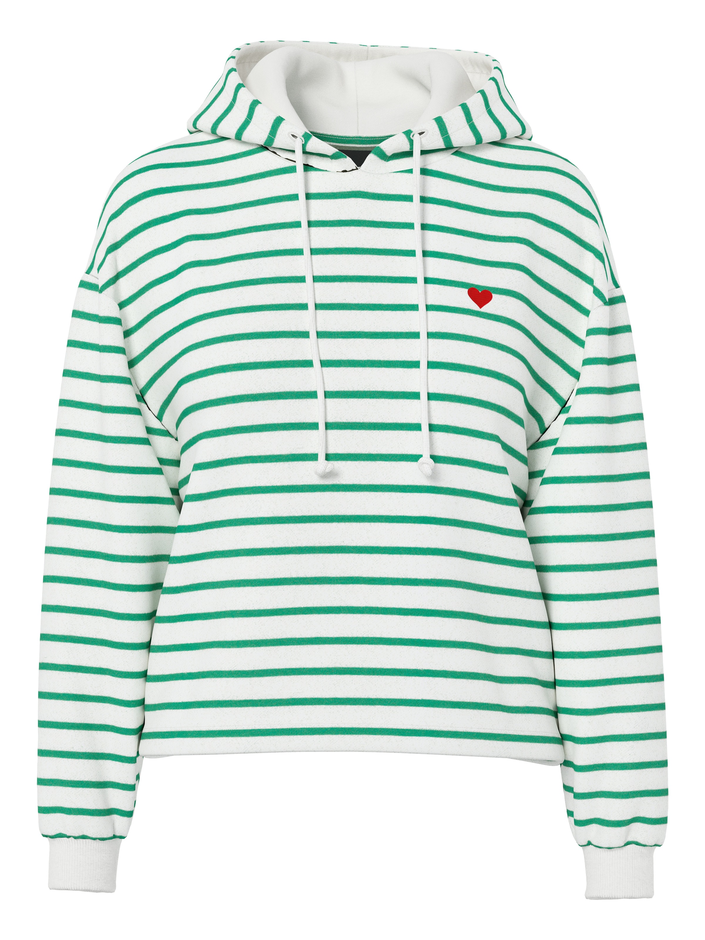 pieces Kapuzensweatshirt »PCCHILLI LS HOODIE STRIPES EMB NOOS BC«, Baumwollmischung, regular fit
