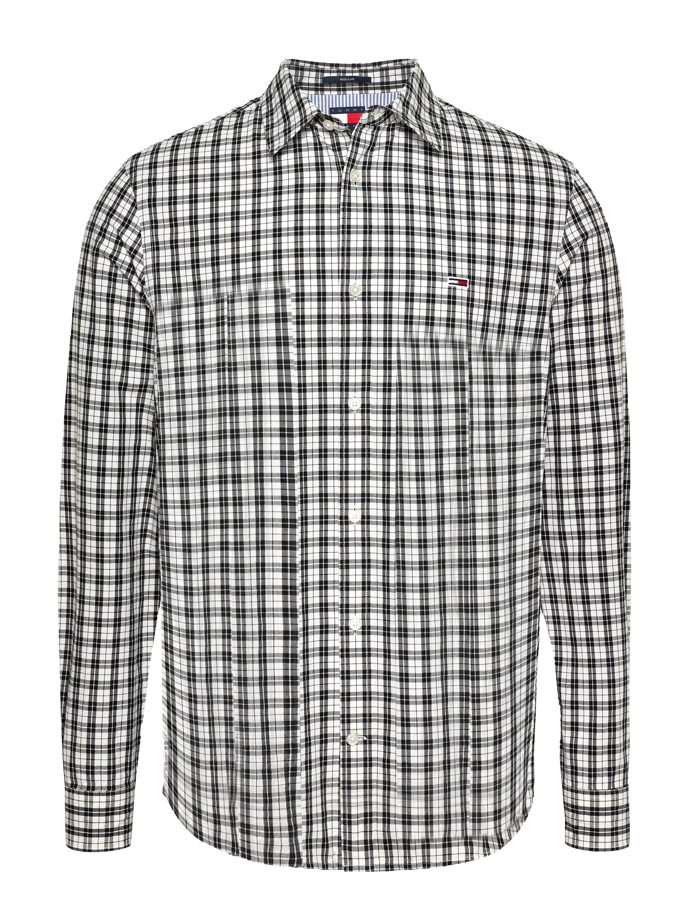 Tommy Jeans Langarmhemd »TJM REG POPLIN CHECK LS SHIRT«