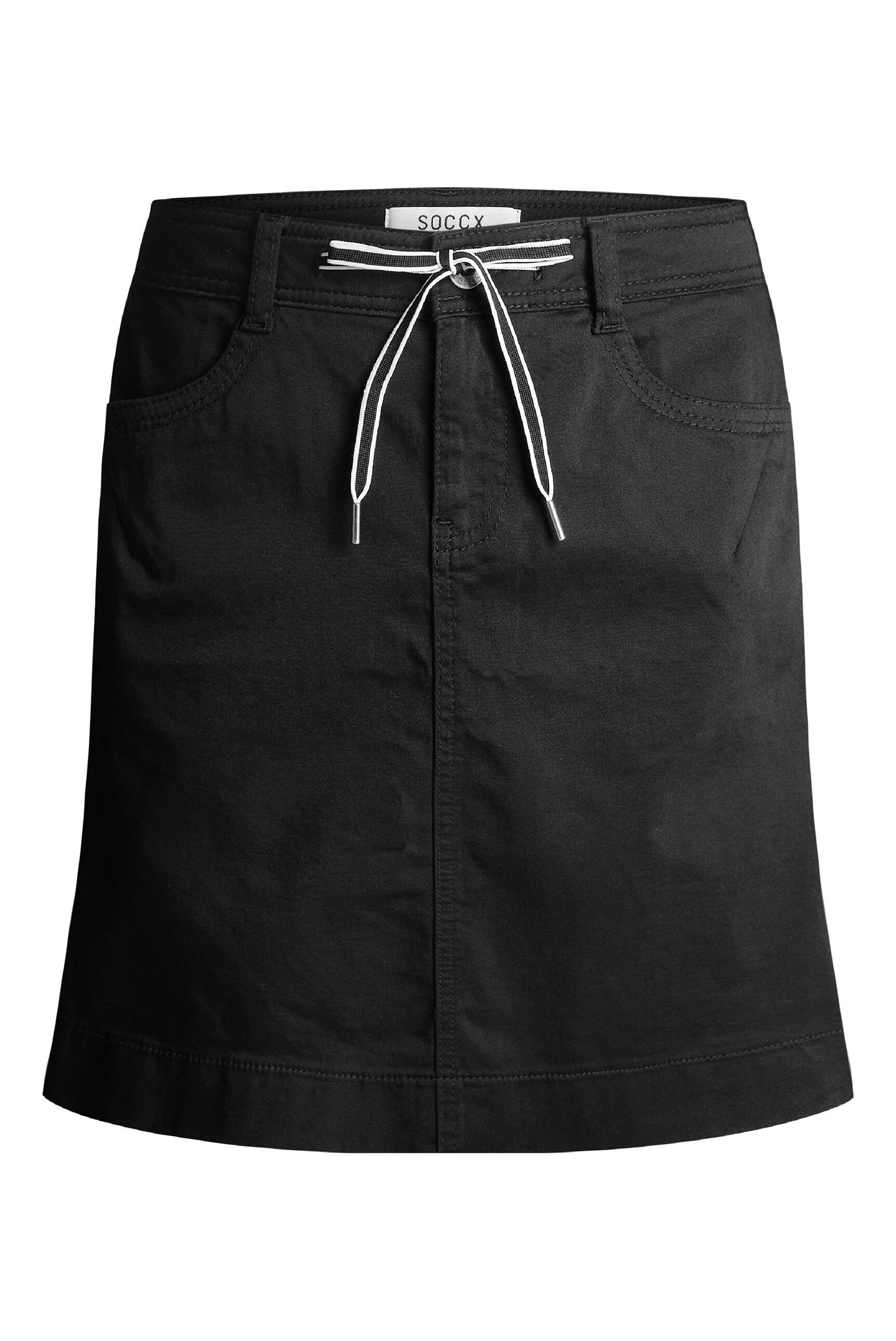 SOCCX Jeansrock mit Taschen