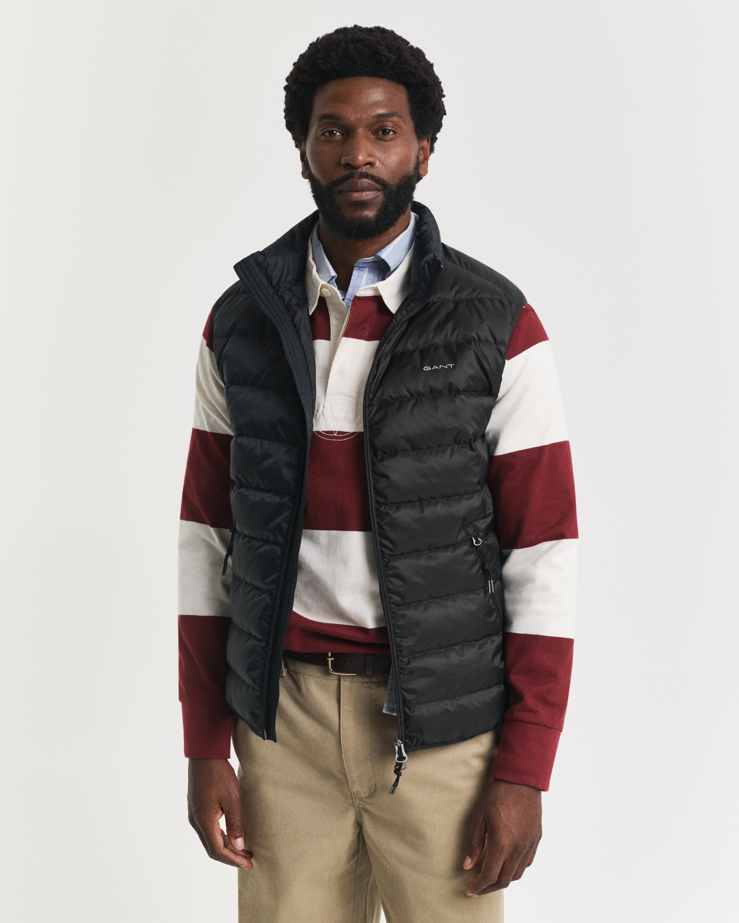 Gant Steppweste "LIGHT DOWN VEST", Stehkragen, leicht, 2-Wege Reißverschlus günstig online kaufen