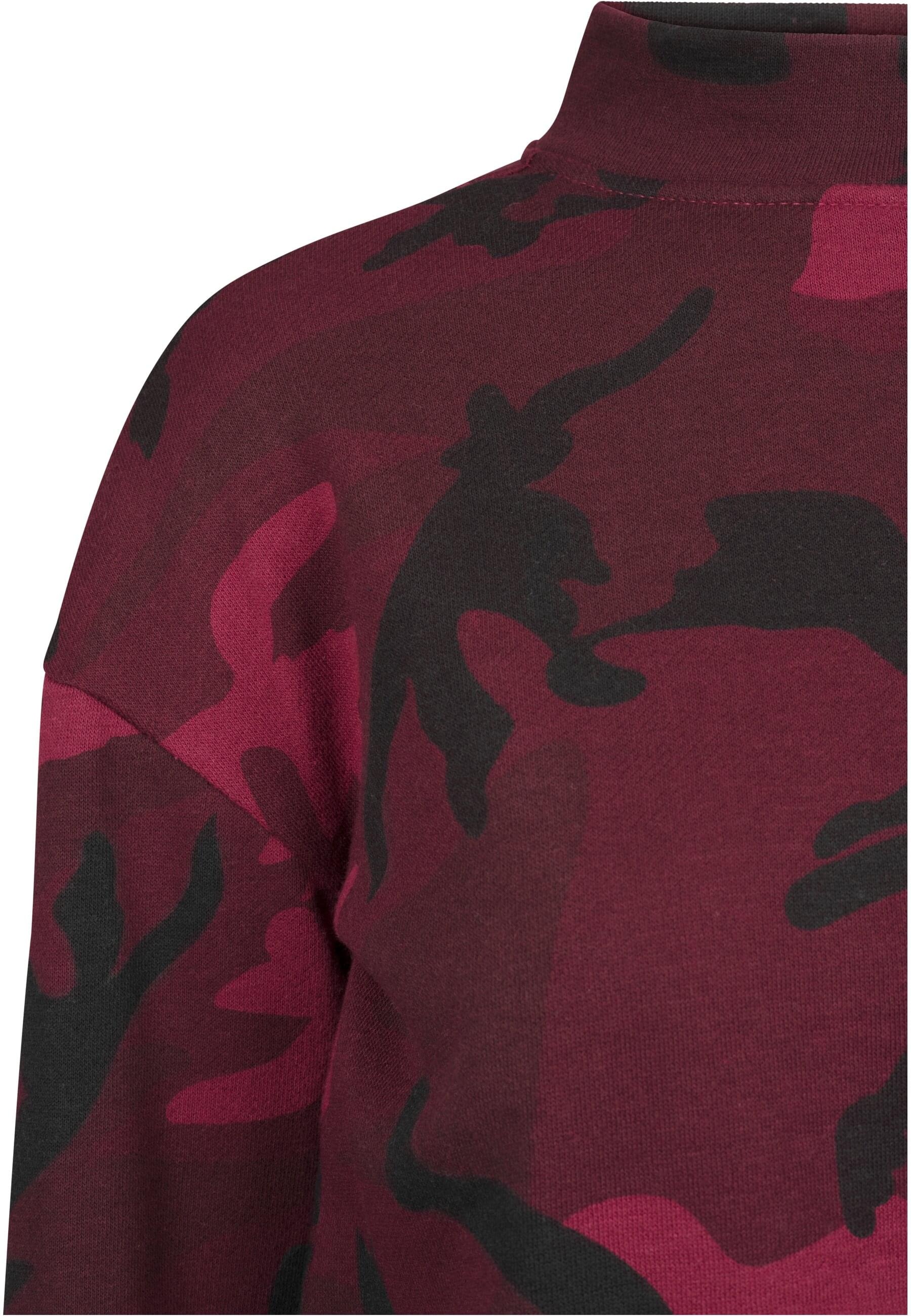 URBAN CLASSICS Sweatshirt »Urban Classics Damen Ladies Camo Turtleneck Crew«, (1 tlg.)