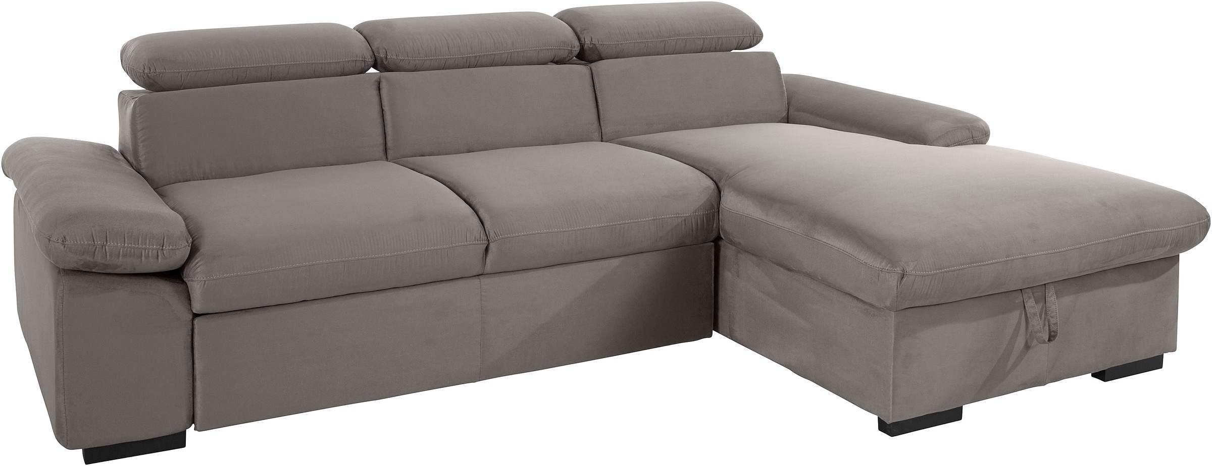 Thumbnail - COTTA Ecksofa "Lola L-Form mit Kopfteilfunktion & Hocker", (Set, mit Hocker), wahlweise mit Bettfunktion, Bettkasten & A...