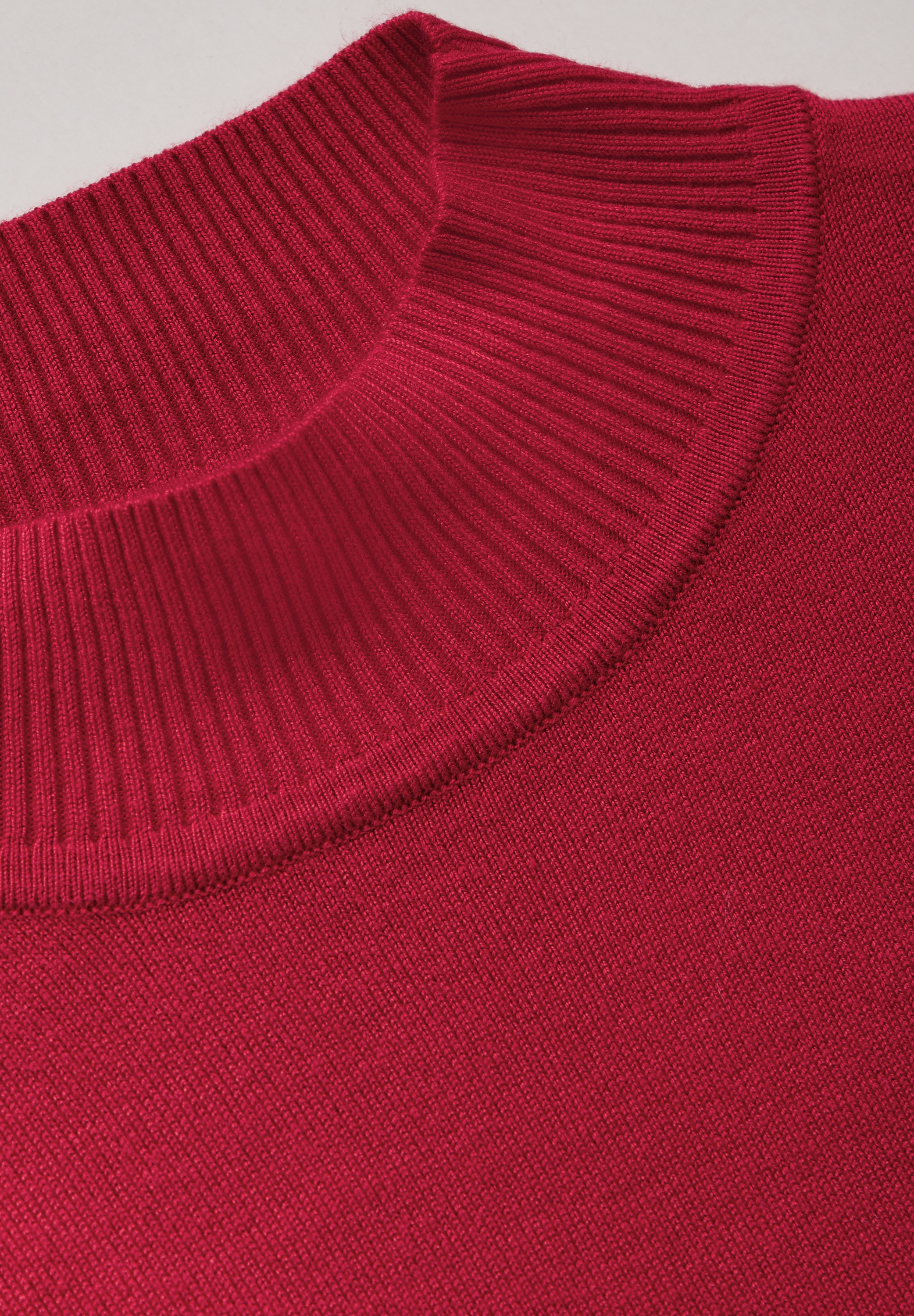 STREET ONE Rollkragenpullover, mit Materialmix