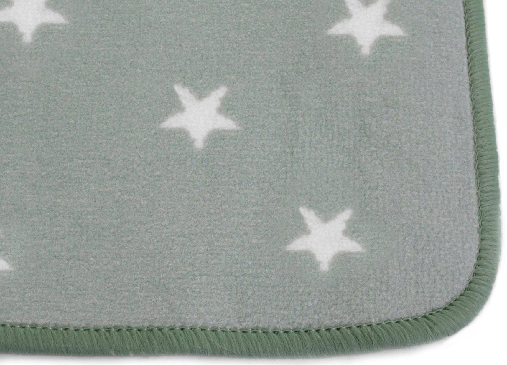 Primaflor-Ideen in Textil Kinderteppich »STELLA, Made in Belgium«, rechteckig, 5 mm Höhe, Motiv Sterne, Kinderzimmer