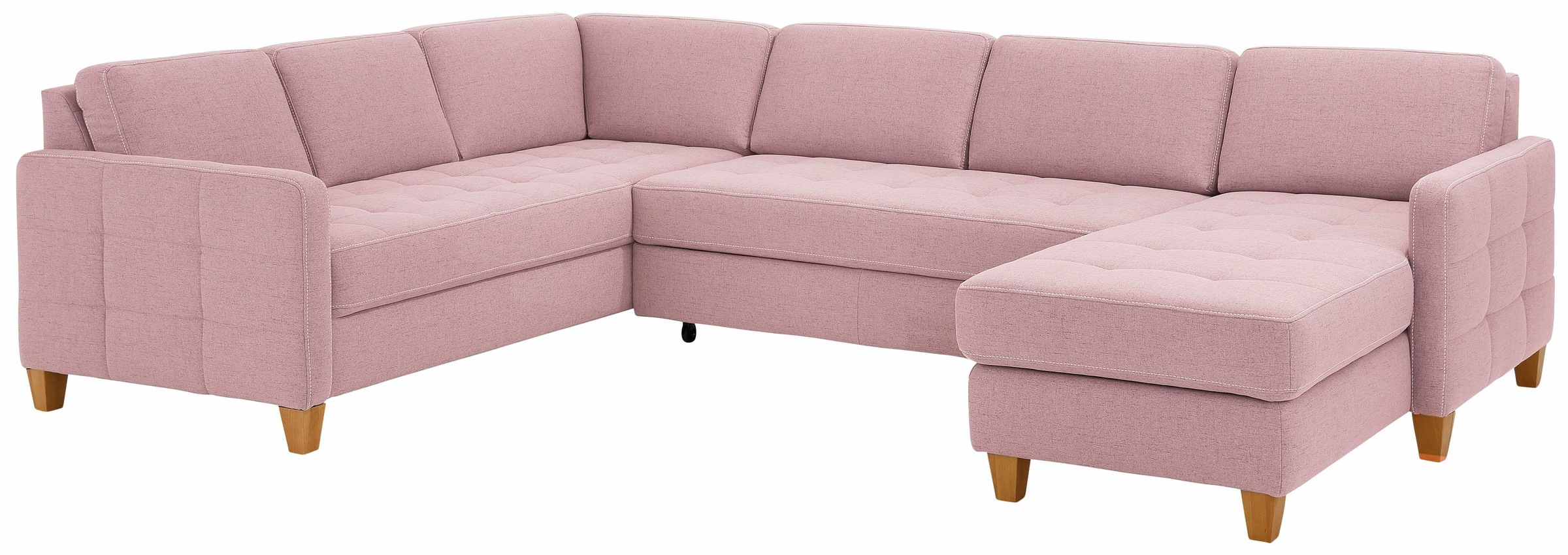 Home affaire Wohnlandschaft "Earl U-Form" wahlweise auch mit Bettfunktion o günstig online kaufen