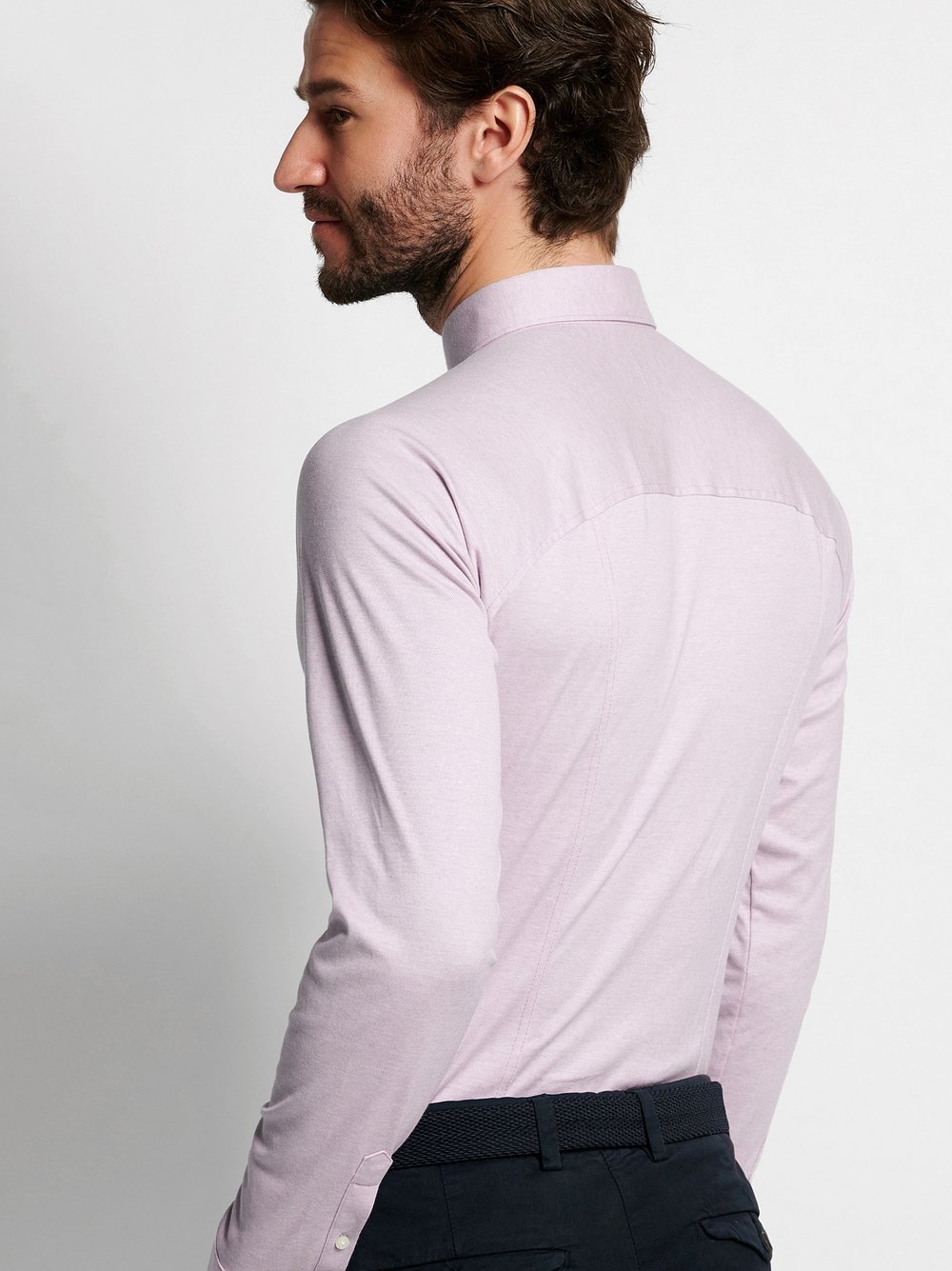 DESOTO Langarmhemd "Jerseyhemd Casual Kent" Mit Rundhalsausschnitt günstig online kaufen