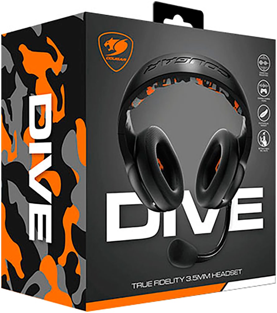 Cougar Gaming-Headset »DIVE«, Freisprechfunktion-Mikrofon abnehmbar