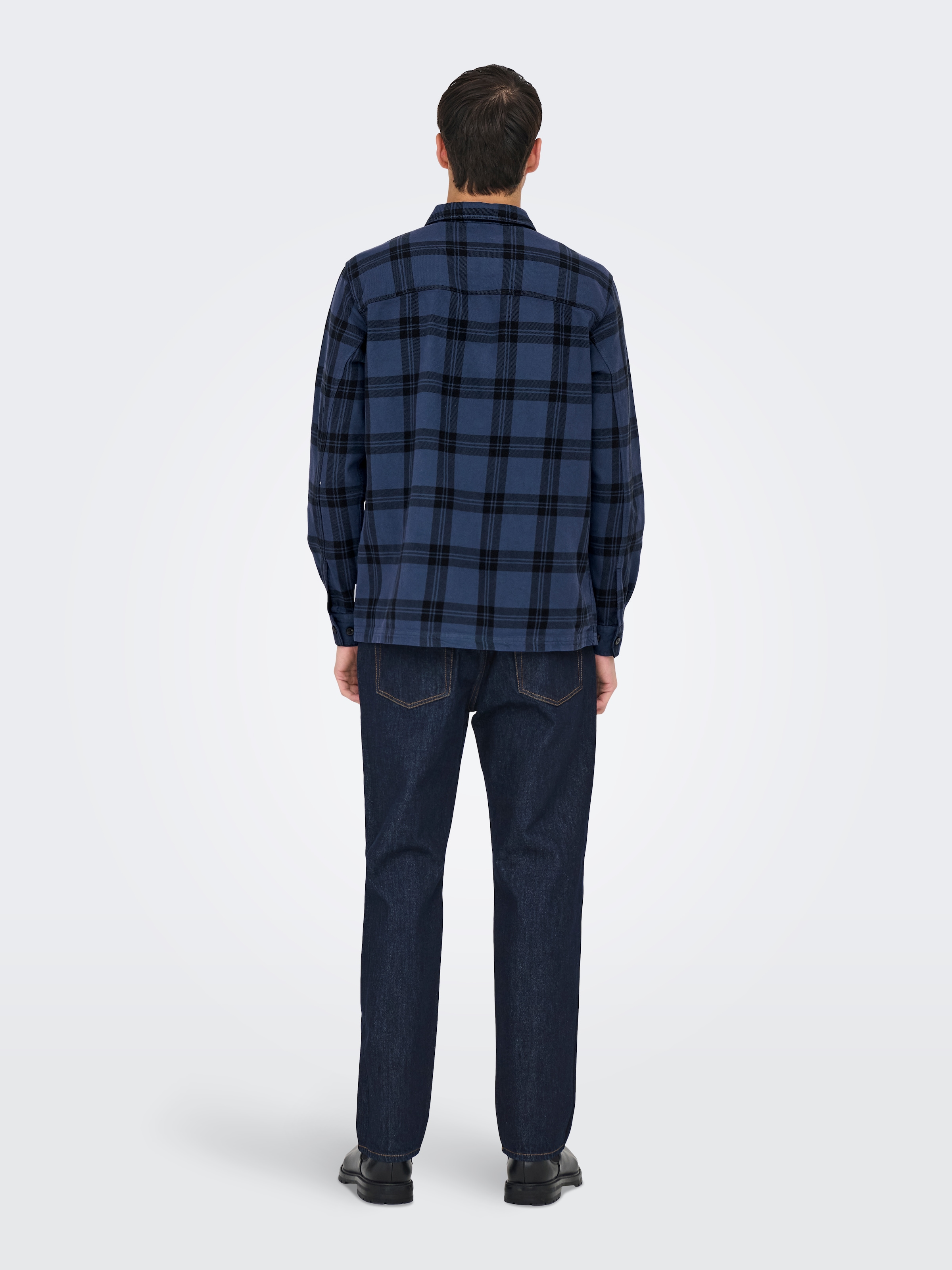ONLY & SONS Langarmhemd »ONSOLIVER TWILL OVERDYE OVERSHIRT BF«
