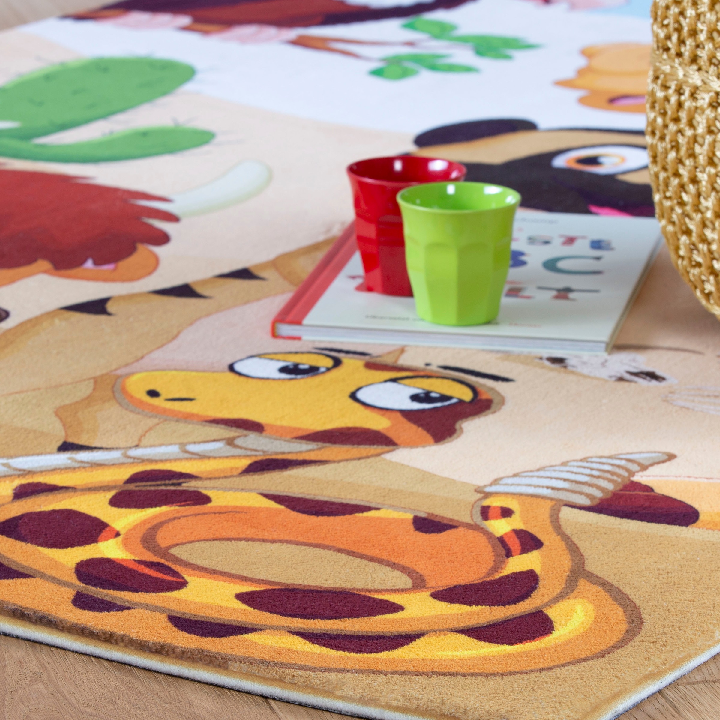 Obsession Kinderteppich »My Juno 470«, rechteckig, 10 mm Höhe, Spielteppich, Motiv Tiere, Kinderzimmer