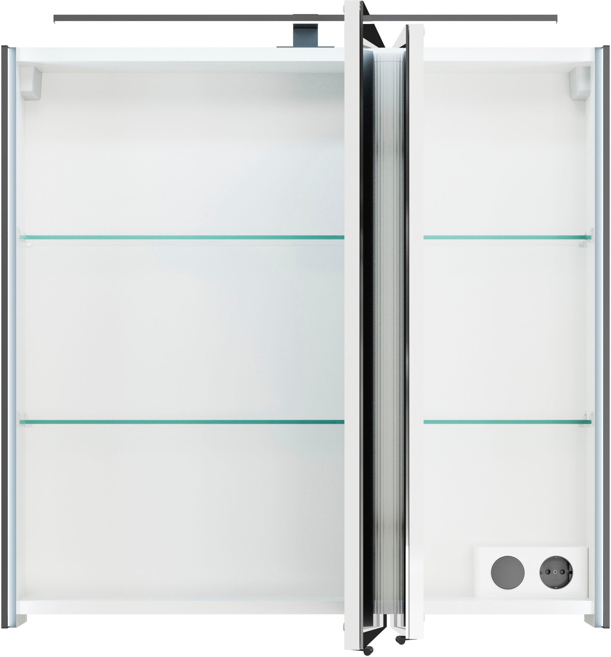 Saphir Spiegelschrank »Serie 7045 Badezimmer-Spiegelschrank inkl. LED-Beleuchtung, 2 Türen«, Badschrank 73,2 cm breit, inkl. LEDplus Schalter und Türdämpfer