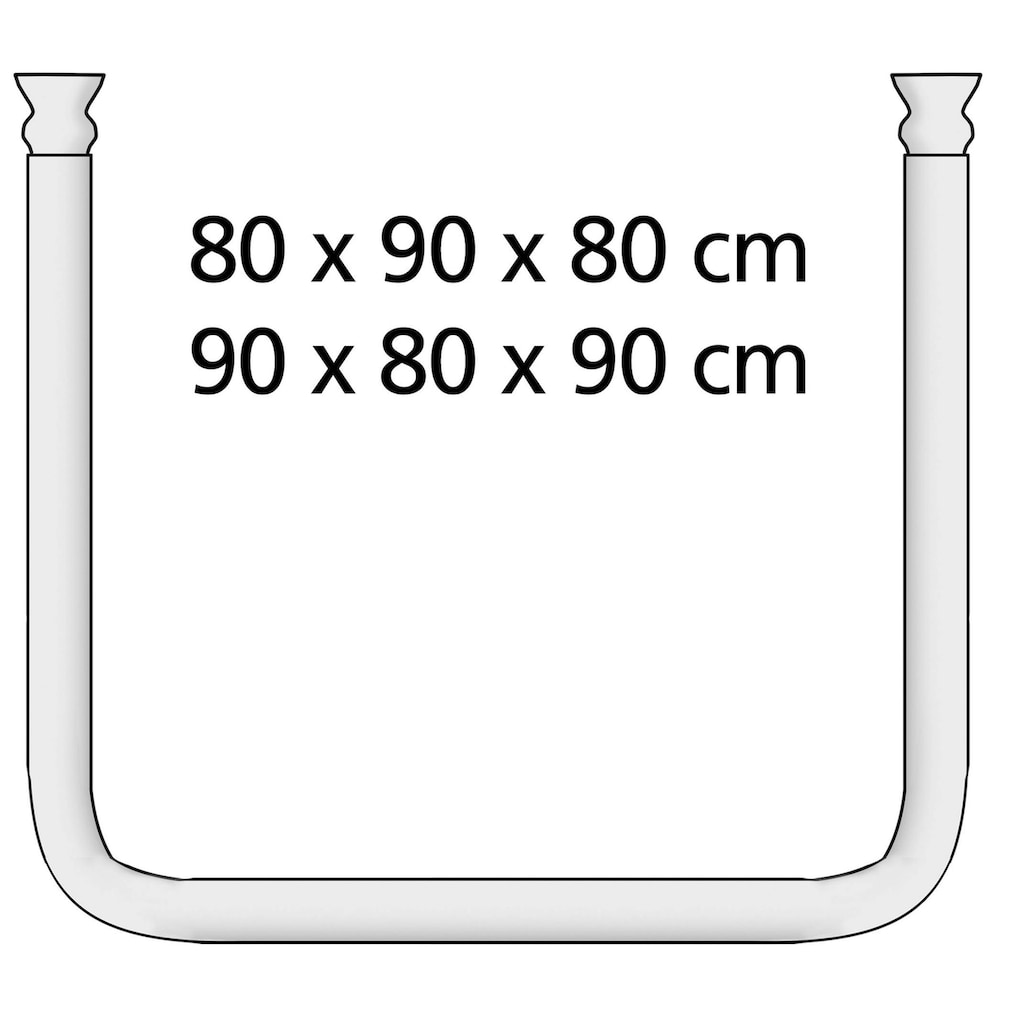 WENKO Duschvorhangstange »Universal«, Fixmaß, variabel