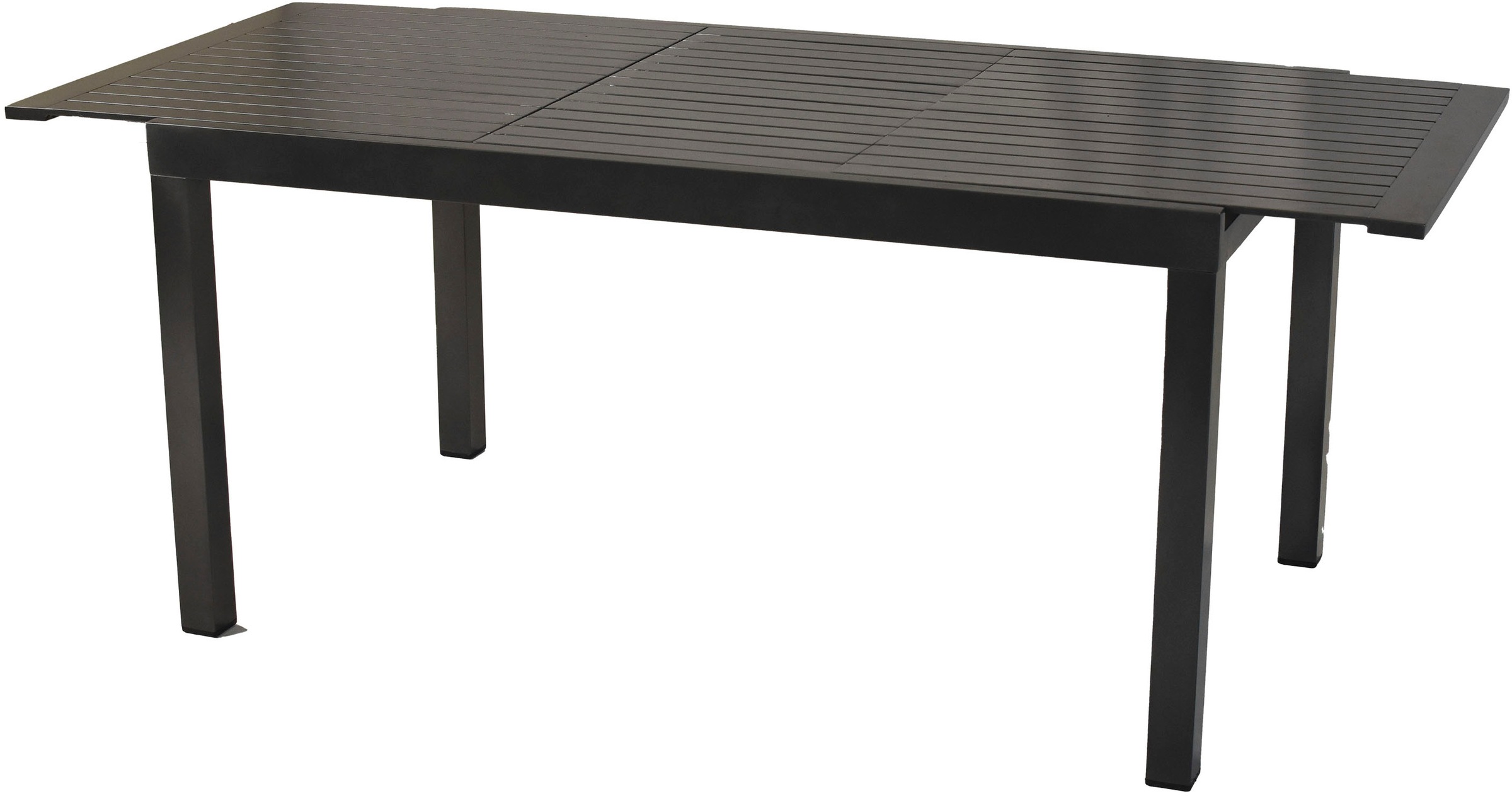 MERXX Garten-Essgruppe »»Astros««, (Set, 5 tlg., Tischplatte aus Aluminium, Armlehnen aus Akazienholz), Rückenlehne 5-fach verstellbar