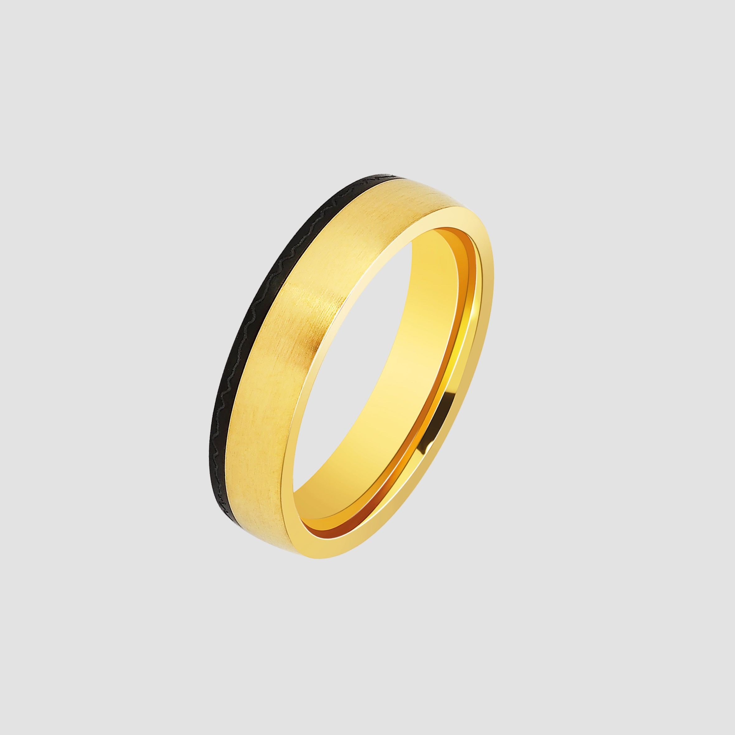 Fingerring ADELIA´S "Herren Ring aus Edelstahl" Gr. 62, gold, Fingerringe, Herren, 62, Edelstahl, Fingerring 3