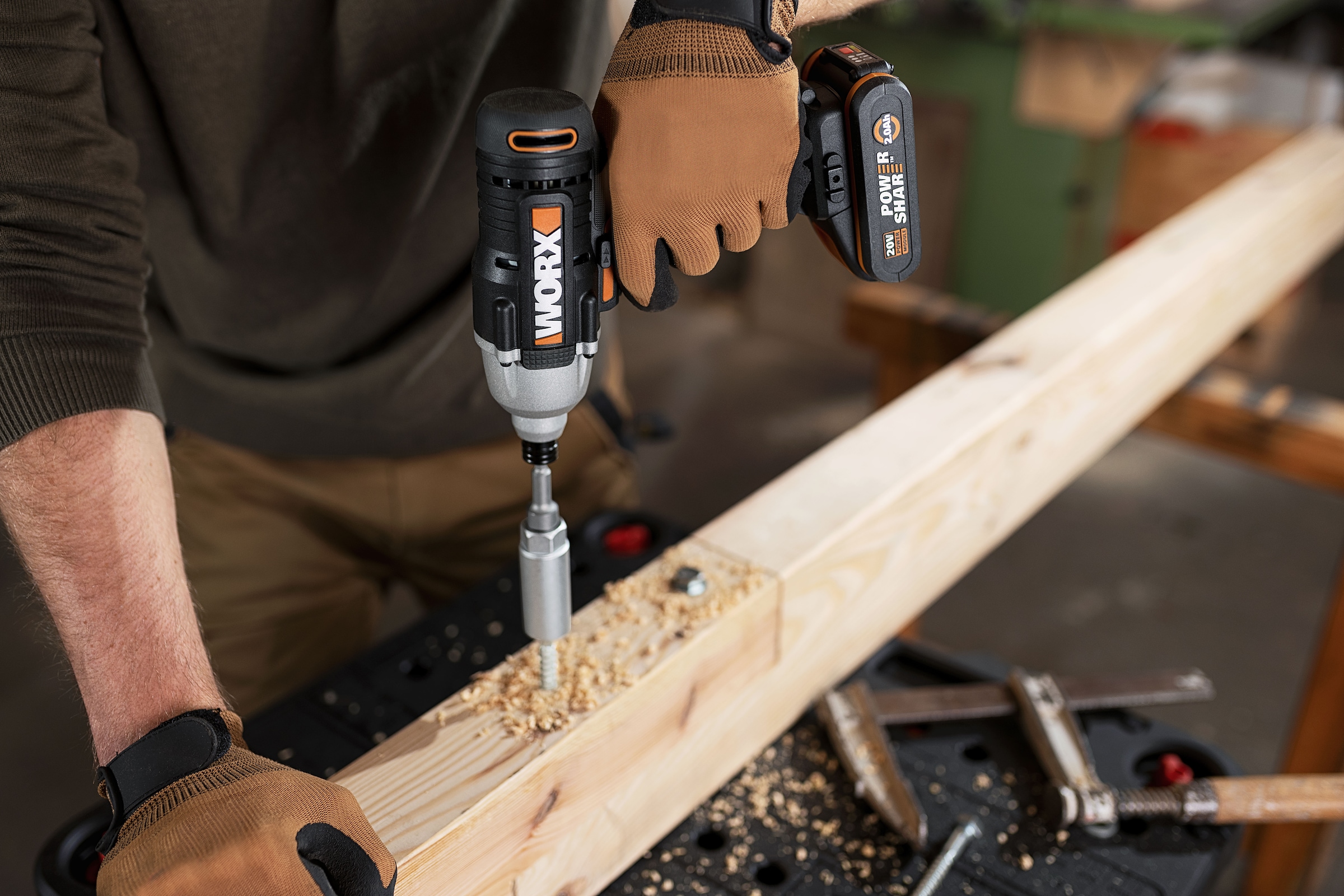 Worx Akku-Schlagschrauber »WX291.9«, mit LED-Licht, ohne Akku & Ladegerät