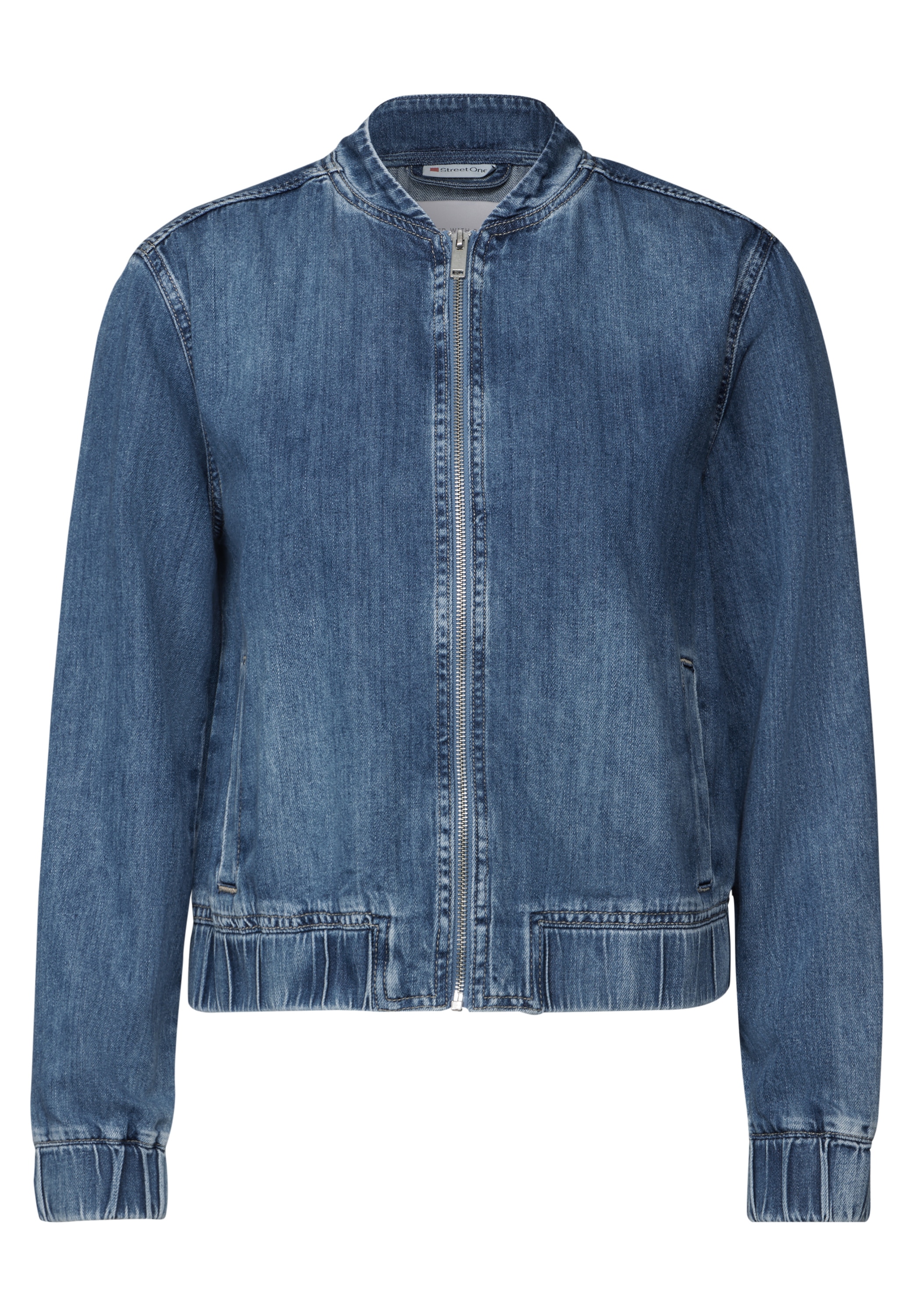 STREET ONE Blouson, ohne Kapuze, Denim, mit Reißverschluss
