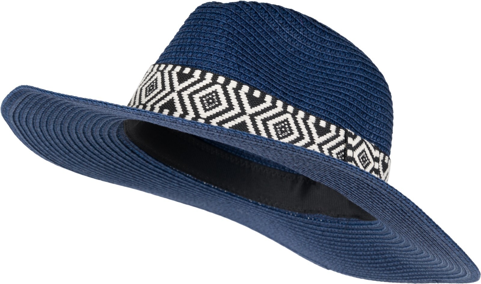 styleBREAKER Sonnenhut "Panama Strohhut Hutband Azteken Muster" 1 Stk.