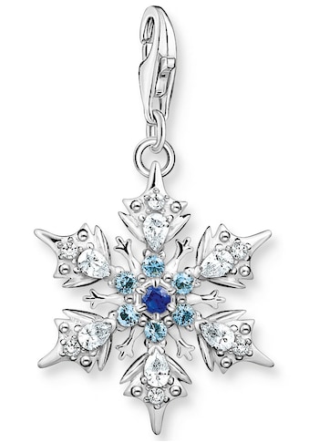 THOMAS SABO Charm-Einhänger »Schneeflocke su blaue...