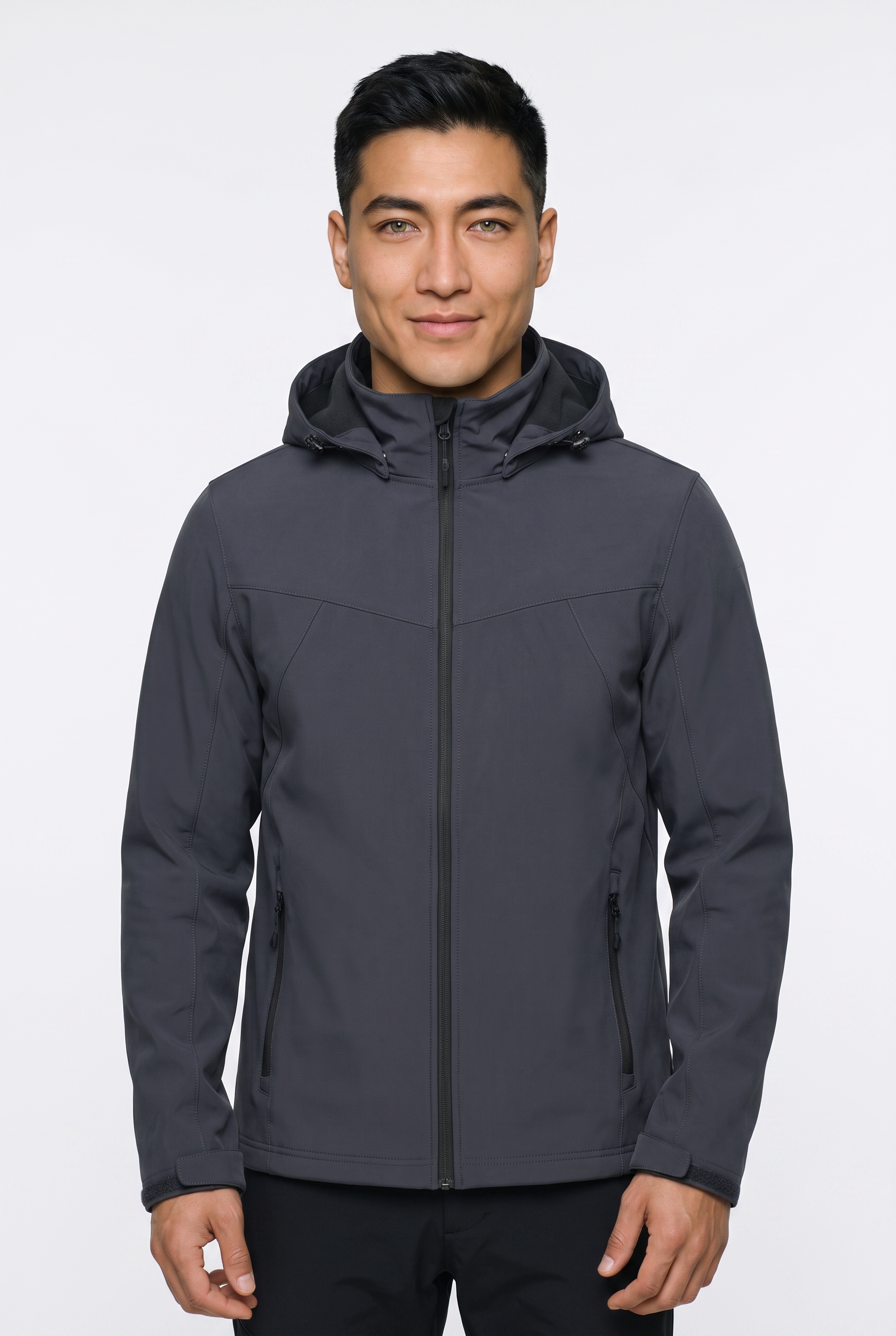 Icepeak Softshelljacke "ICEPEAK BRIMFIELD" mit Kapuze mit abnehmbarer Kapuze, winddicht, wasserabweisend, atmungsaktiv