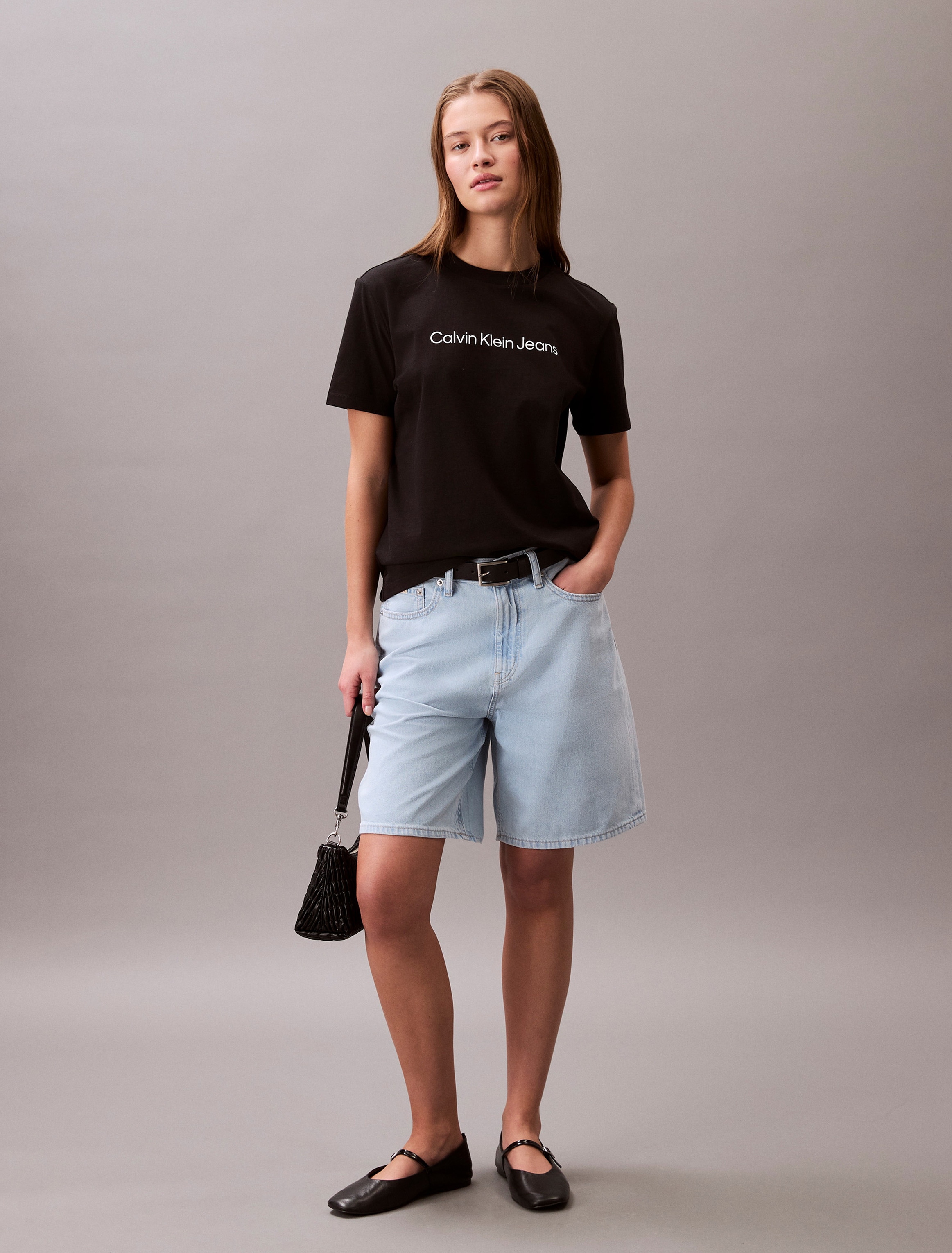 Calvin Klein Jeans T-Shirt »A- INST. LOGO CLASSIC TEE SS«, mit Logoschriftzug