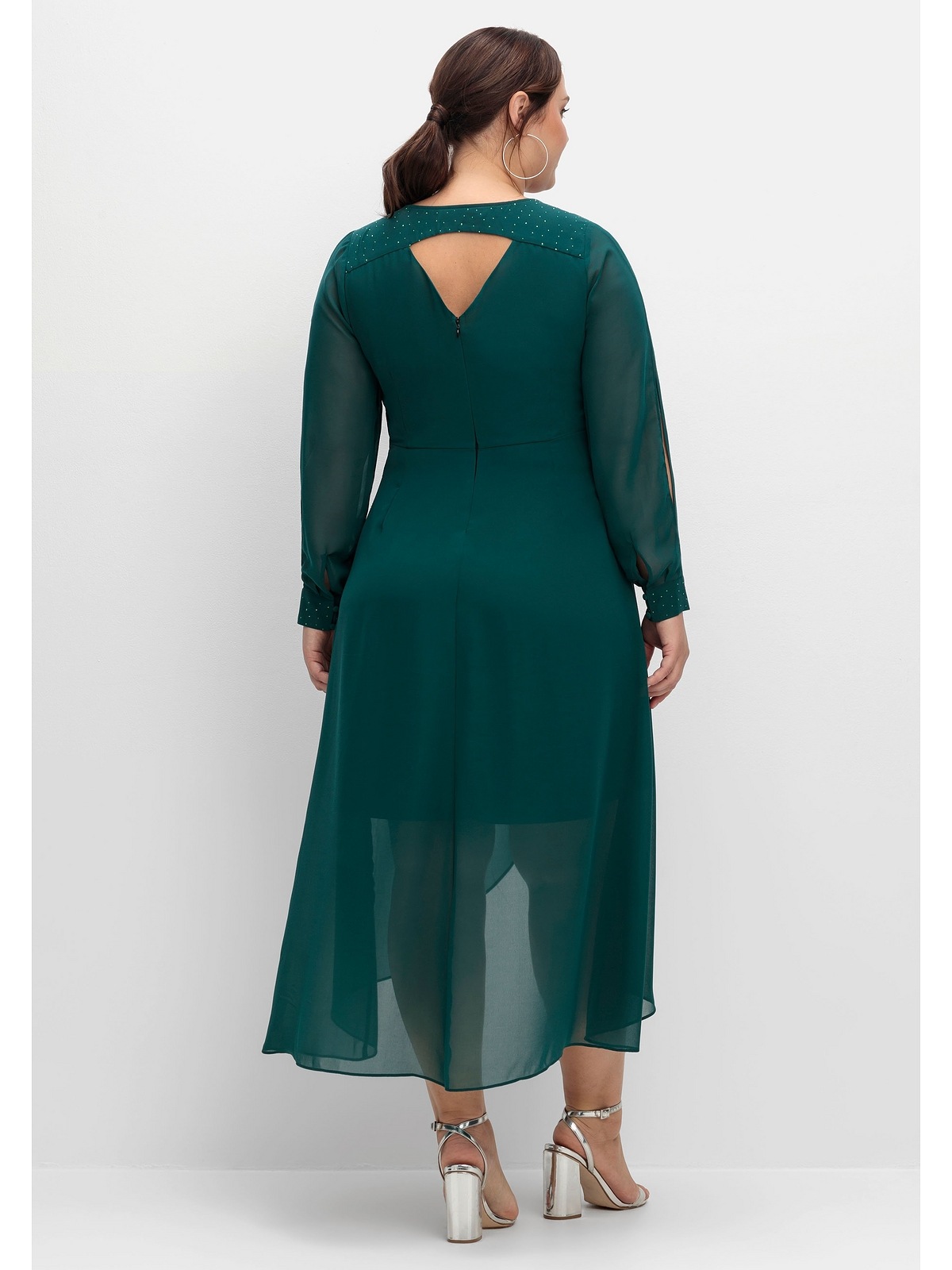 Sheego Abendkleid "Große Größen", mit Cut-outs und Schmucksteinen günstig online kaufen