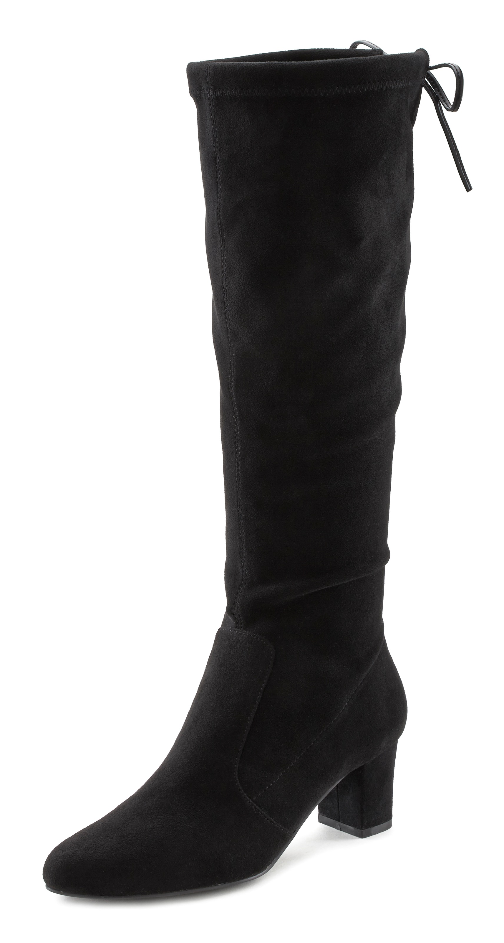 LASCANA Schlupfboots, Slouchy Boots, Slip-On, Stretch & Blockabsatz günstig online kaufen