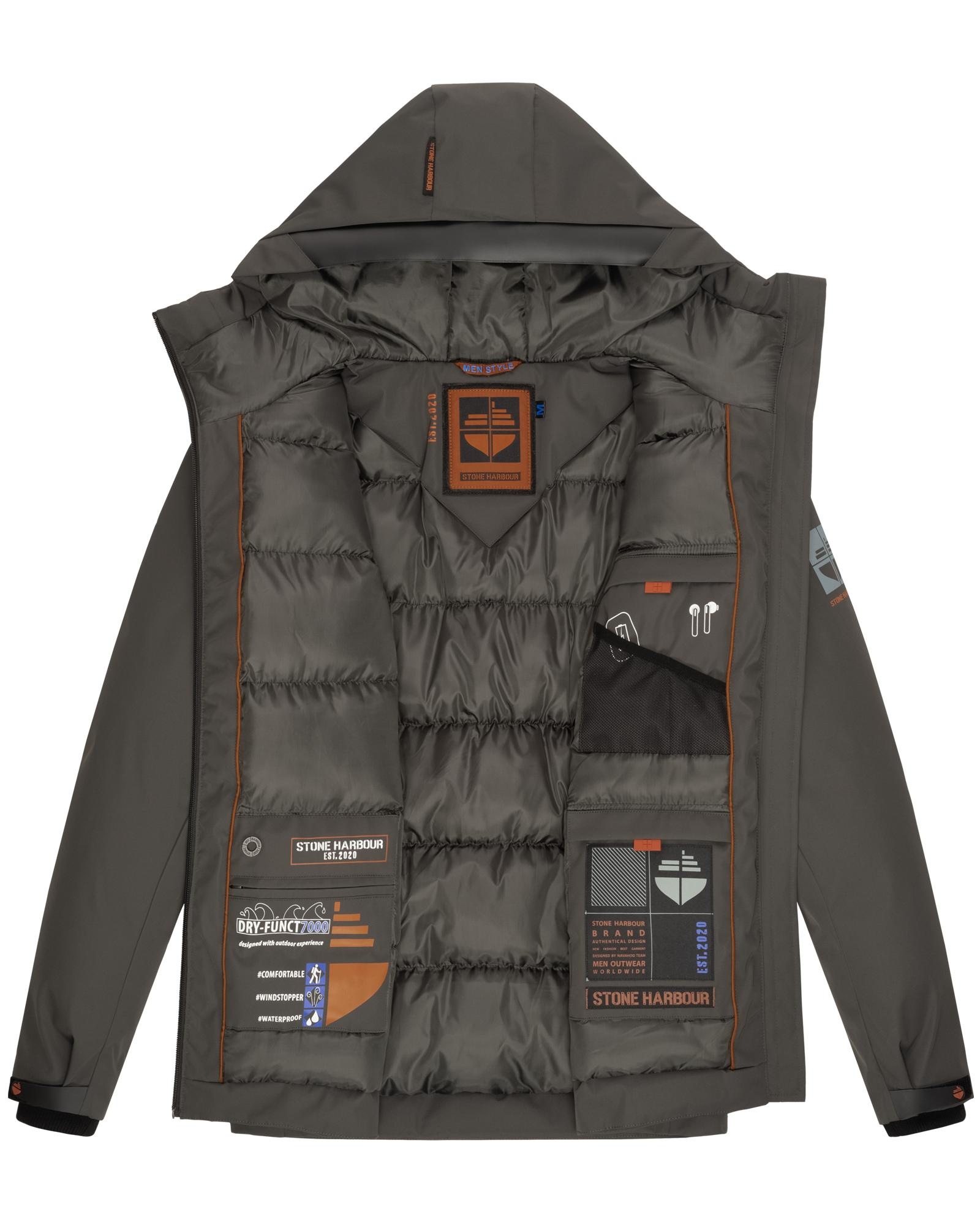 Stone Harbour Outdoorjacke »Moagaa«, mit Kapuze, Sportliche, wasserdichte Winterjacke mit Kapuze