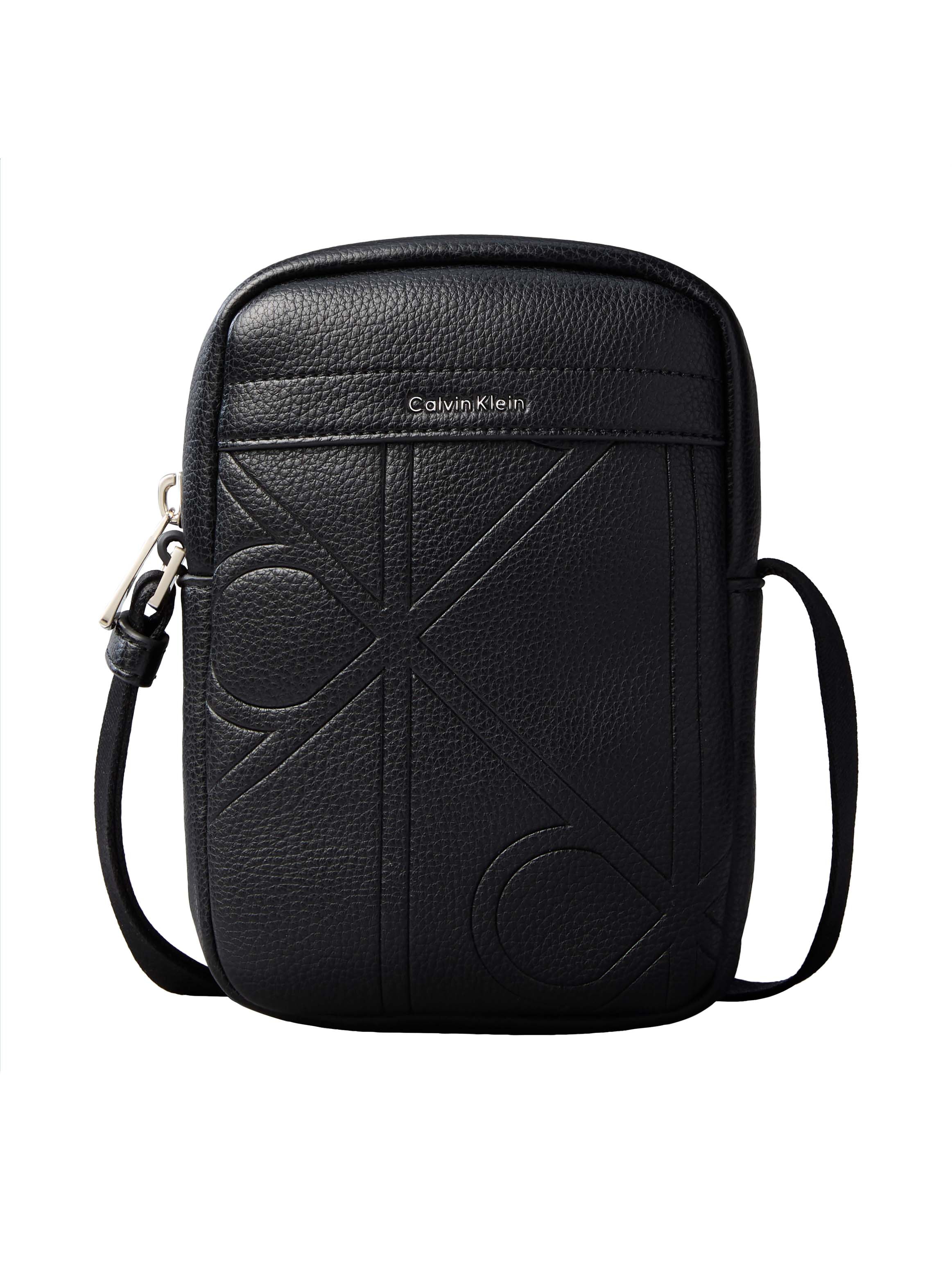 Calvin Klein Umhängetasche "EMBLEM AOP EMBOSS SLIM REPORTER" Schultertasche günstig online kaufen