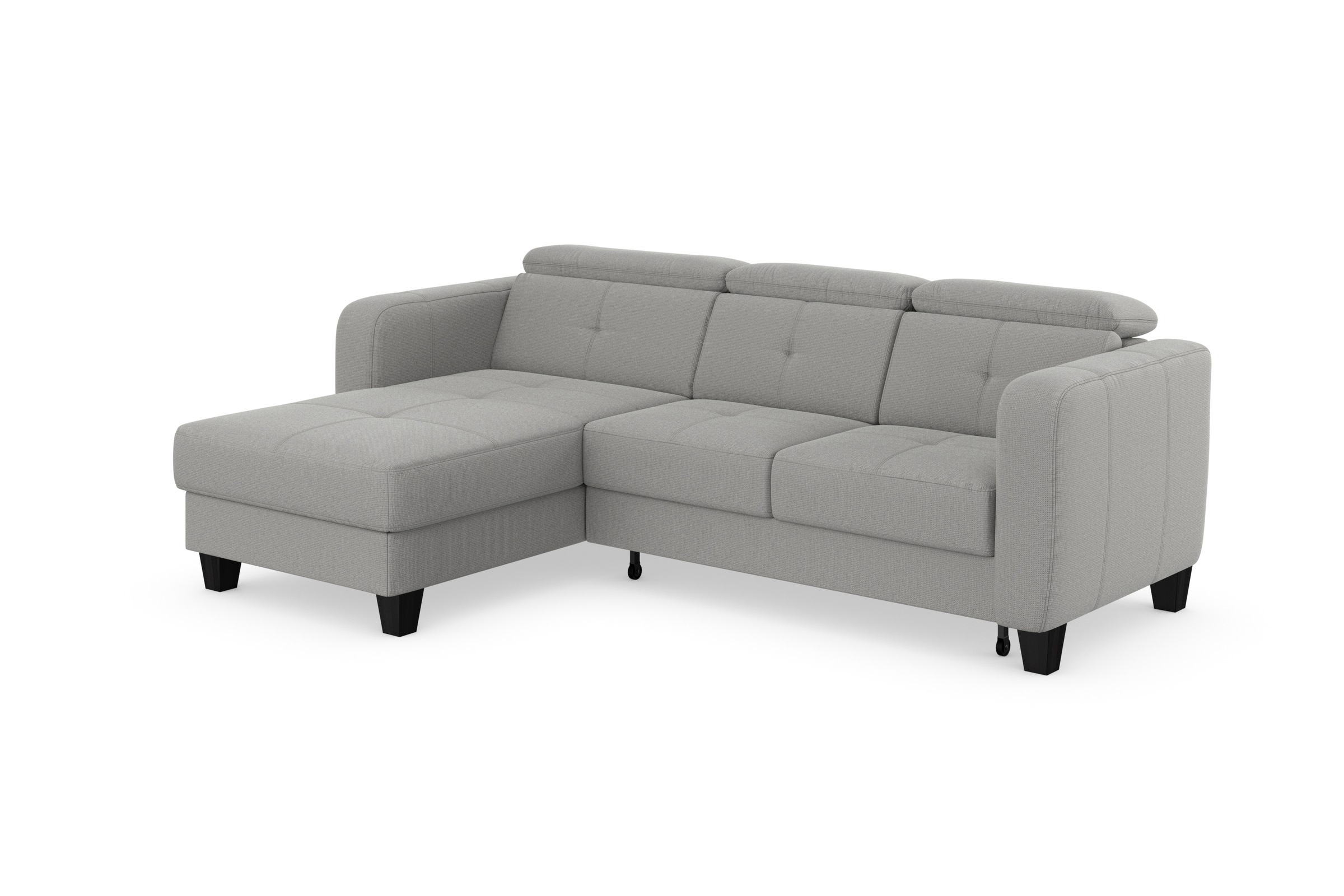 sit&more Ecksofa »Belluci L-Form«, inklusive Federkern, wahlweise mit Bettfunktion und Bettkasten