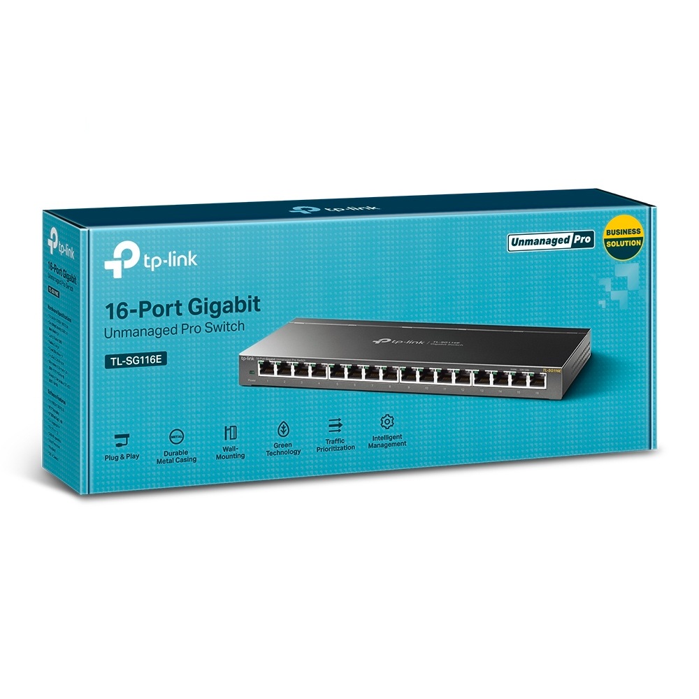 TP-Link Netzwerk-Switch »TL-SG116E 16-Port Gigabit Easy Smart Switch«