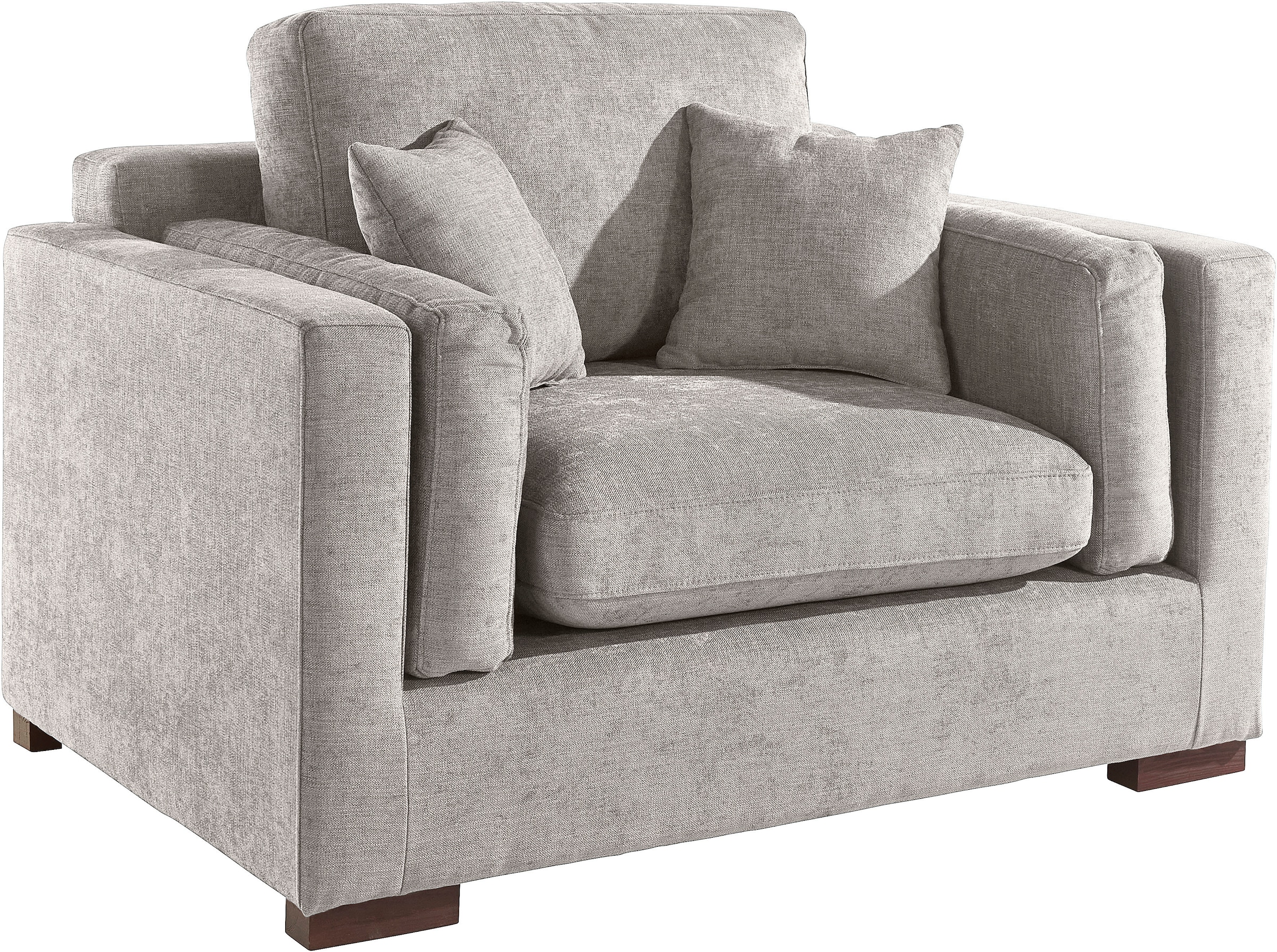 Home affaire Loveseat »Fresh Pond Sessel«, weicher Sitzkomfort, incl. Zierkissen, B/T/H: 140/96/95 cm