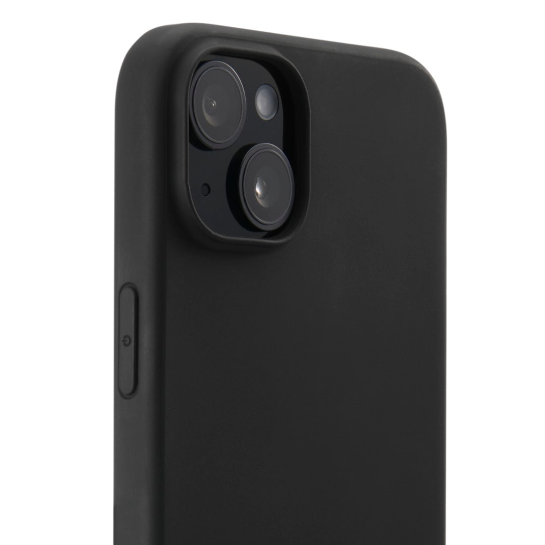 Hama Handyhülle »Handyhülle MagCase "Fantastic Feel" für Apple iPhone 15, Schwarz«, Apple iPhone 15, Kratzschutz und bezogene Seitentasten