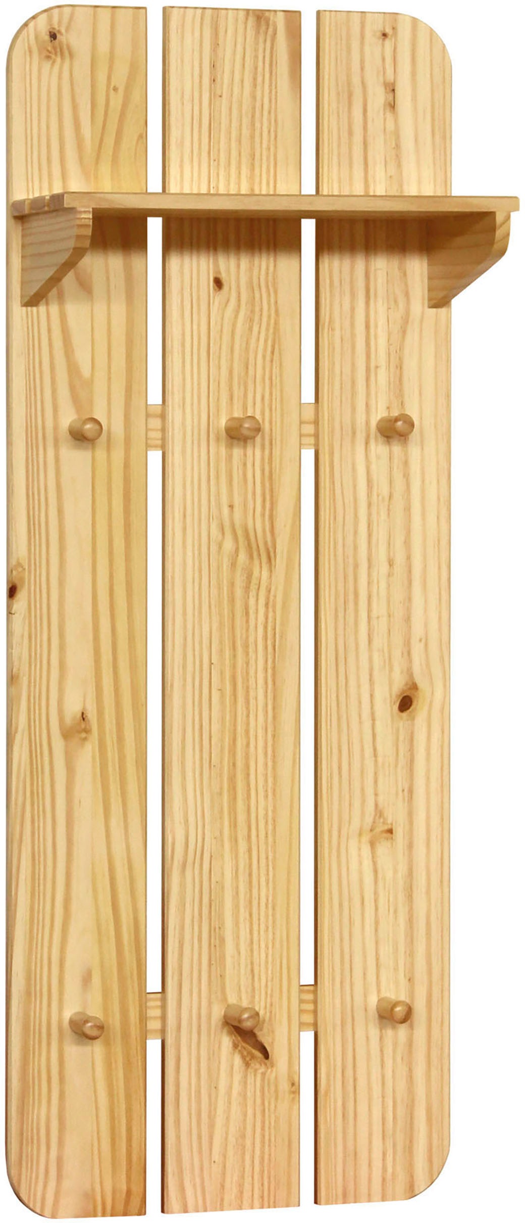 Möbilia Garderobenpaneel 1 Stk. tlg. mit sichtbarer Maserung günstig online kaufen