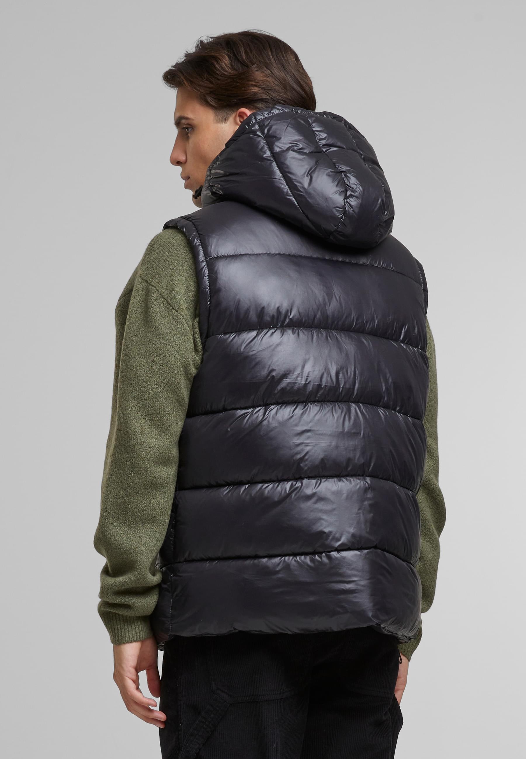 URBAN CLASSICS Steppweste »Urban Classics Recycled Hooded Puffer Vest«, (1 tlg.)