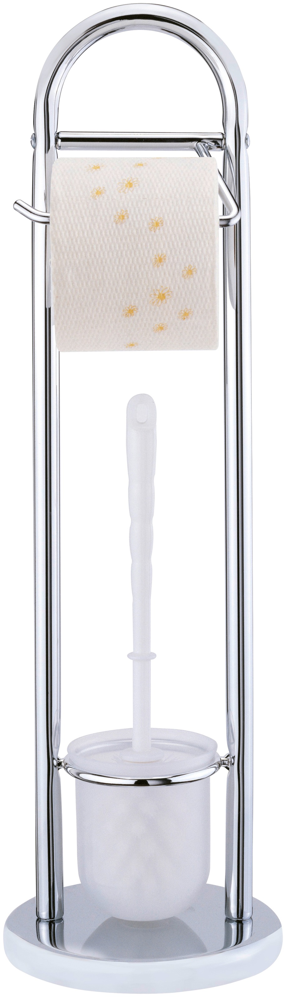 WENKO WC-Garnitur "Siena" aus Edelstahl Stand WC-Garnitur, Toilettenpapierh günstig online kaufen