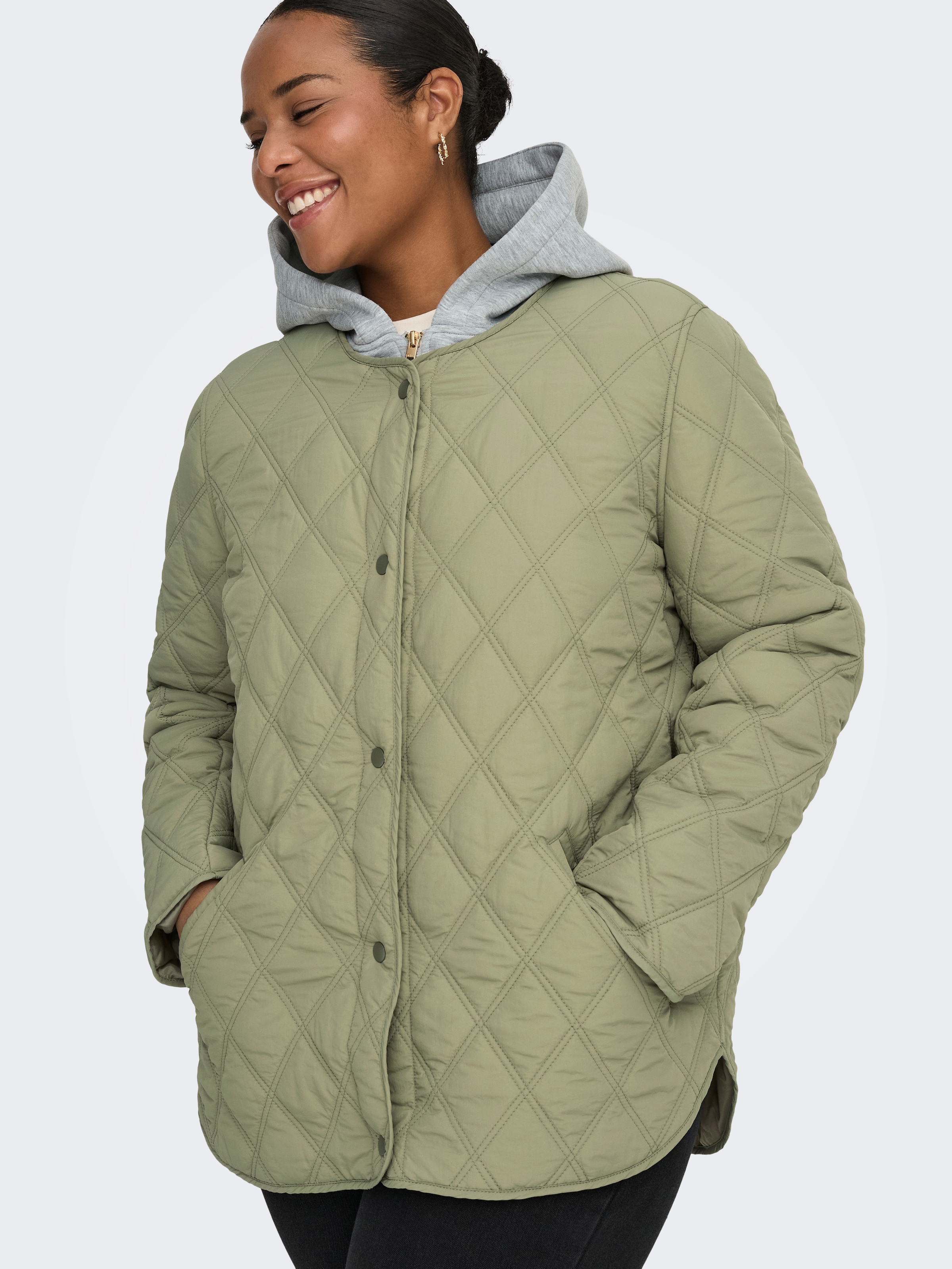 ONLY CARMAKOMA Steppjacke "CARRISSO LIFE HOOD QUILT JACKET OTW" mit Kapuze günstig online kaufen