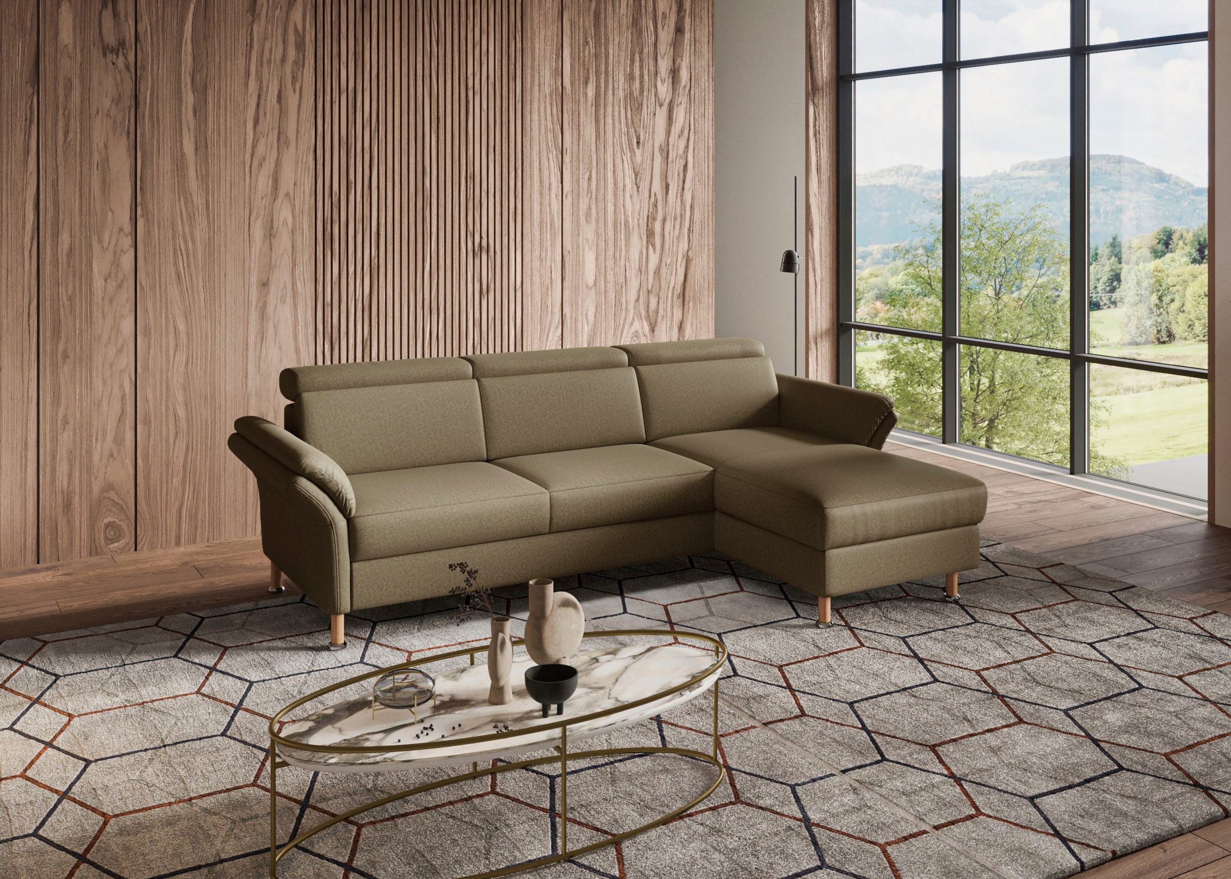 Home affaire "Calypso L-Form" mit motorischen Funktionen im Sofa und Recami günstig online kaufen