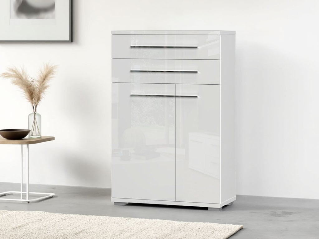 Places of Style Schuhschrank "Piano", (H/B/T): 117/76/35cm), UV lackiert, h günstig online kaufen