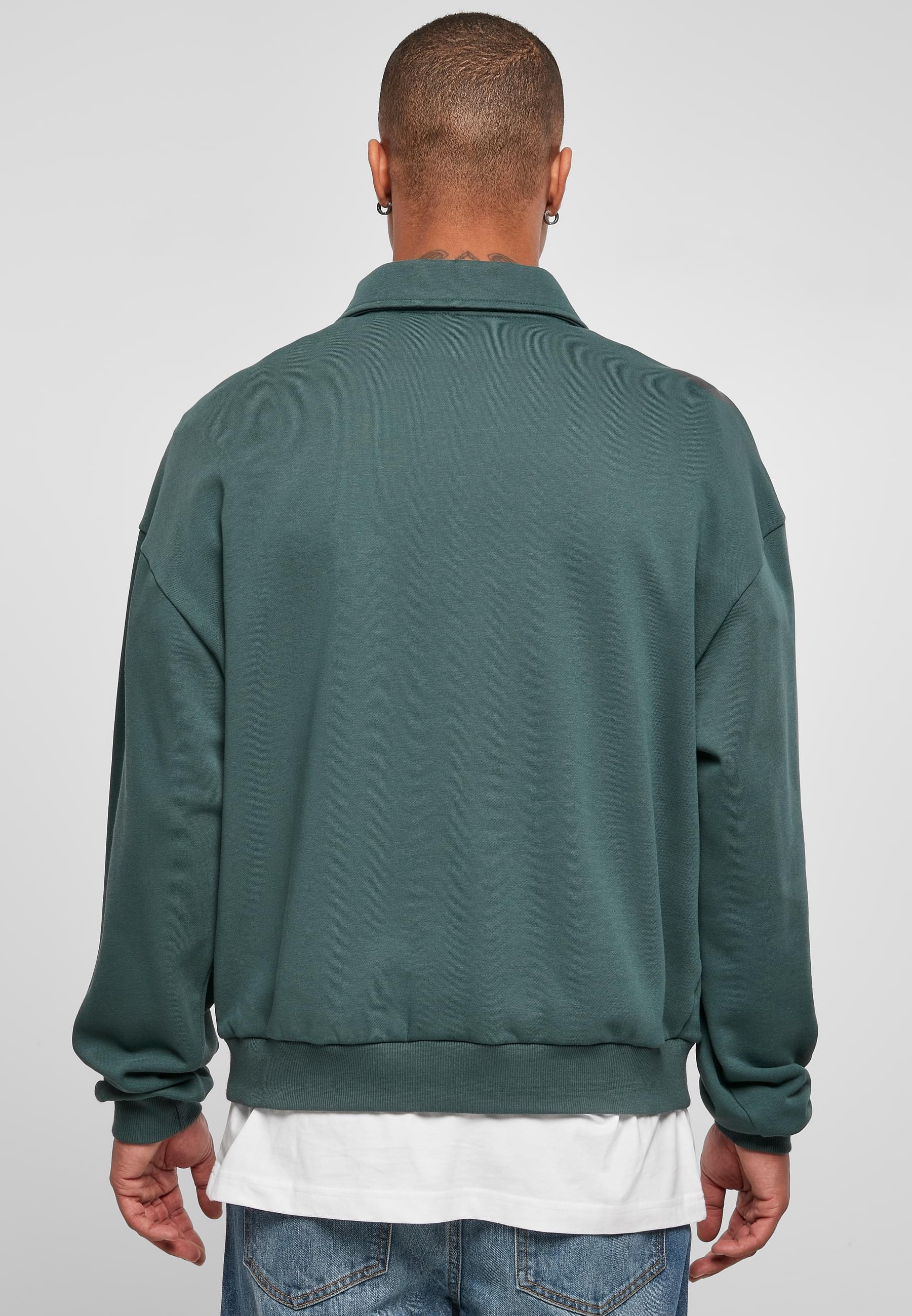 URBAN CLASSICS Rundhalspullover »Urban Classics Herren Shirt Collar Crew«, (1 tlg.)