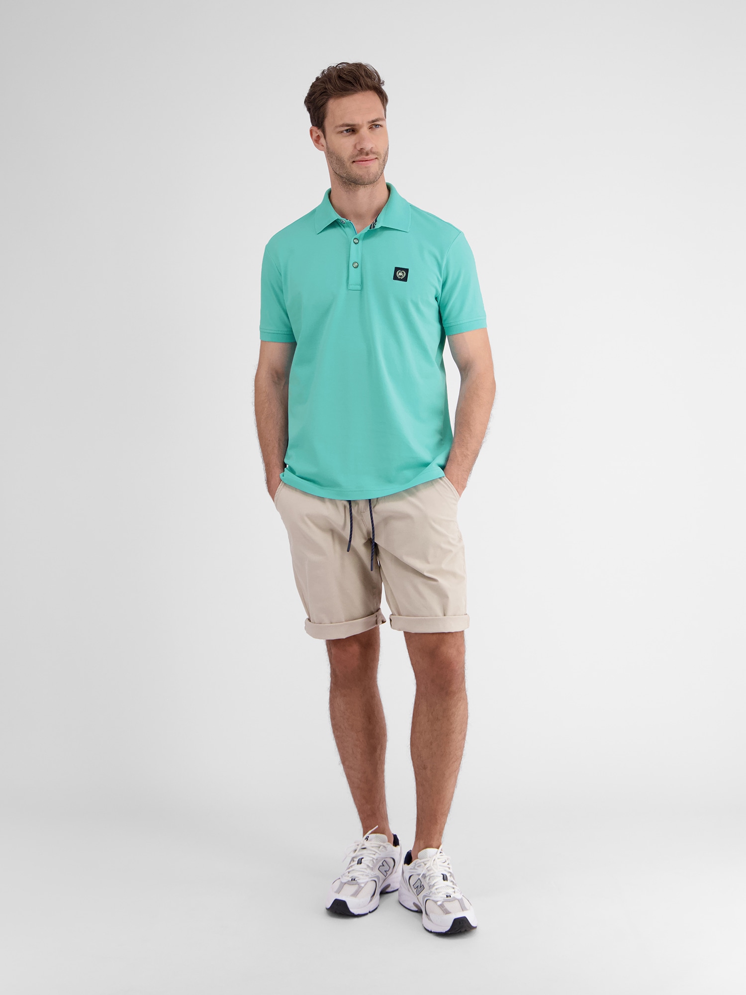 LERROS Poloshirt "Herren Poloshirt mit Stretchanteil, unifarben" günstig online kaufen