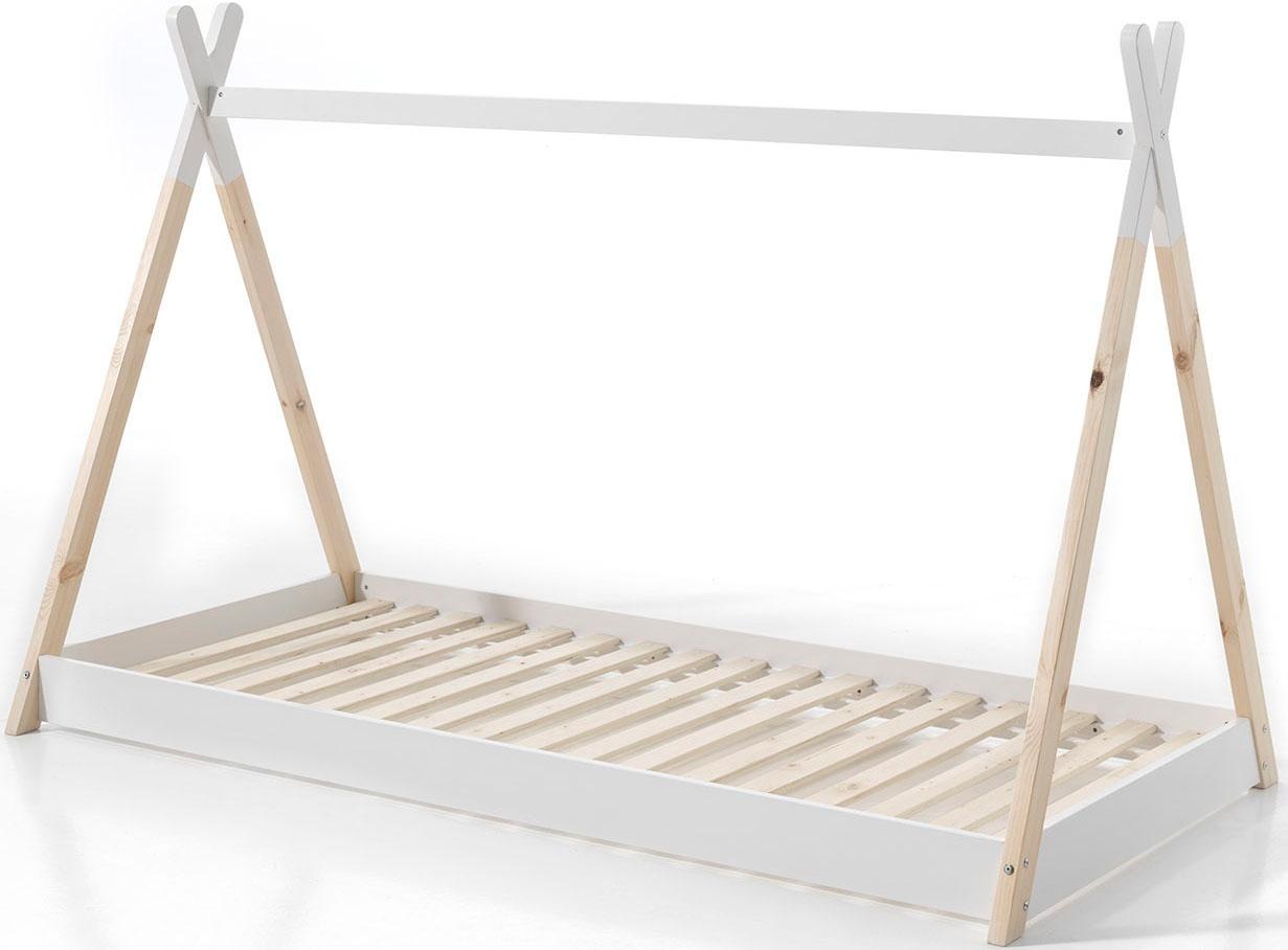 Vipack Kinderbett "Tipi, mit Querstange in Zelt-Optik, Kiefer massiv", (ink günstig online kaufen