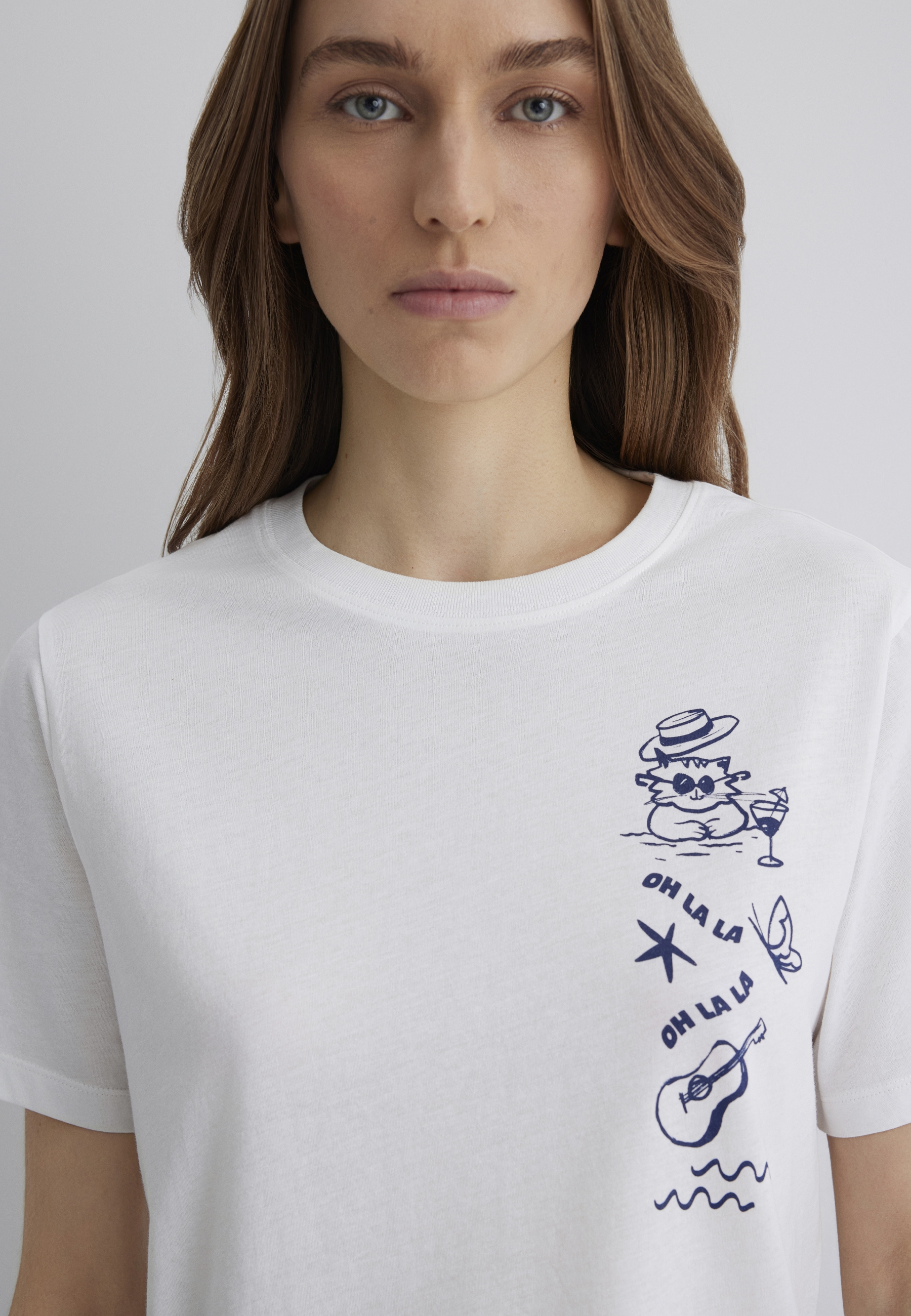 Mavi T-Shirt »BEACH PRINTED T-SHIRT«, Katzen T-Shirt