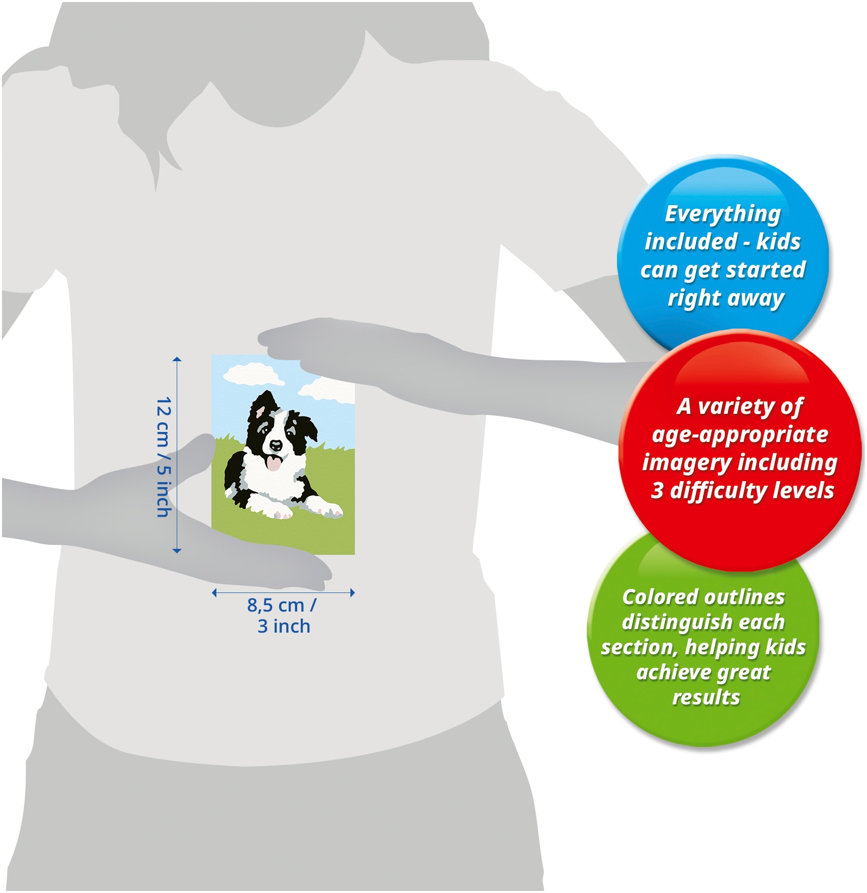 Ravensburger Malen nach Zahlen »CreArt, Border Collie Welpe«, Made in Europe