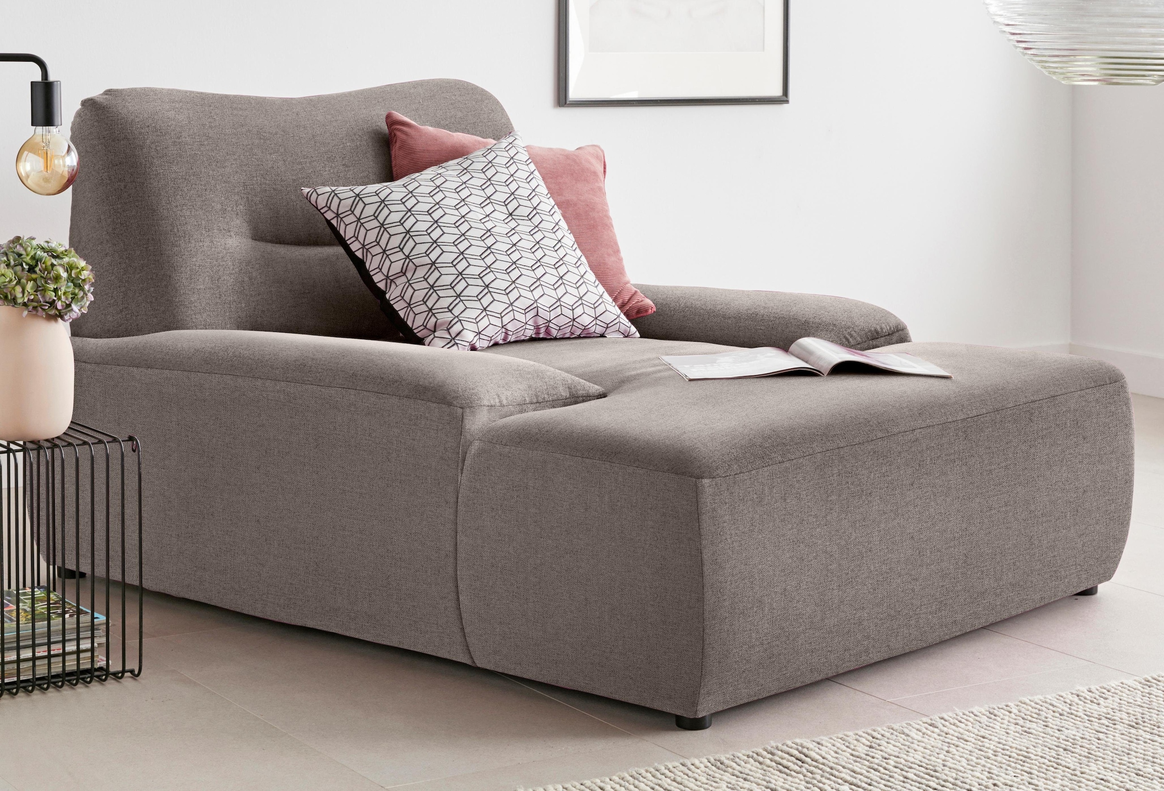 DOMO collection Loveseat "Cesena Designsessel zum Kuscheln, komfortabel Relaxen, Breite 122cm" bequem und stylish, frei im Raum stellbar