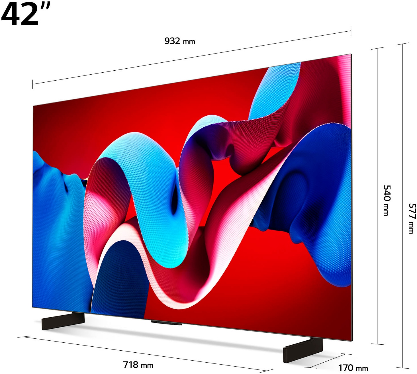 LG OLED-Fernseher, 106 cm/42 Zoll, 4K Ultra HD, Smart-TV