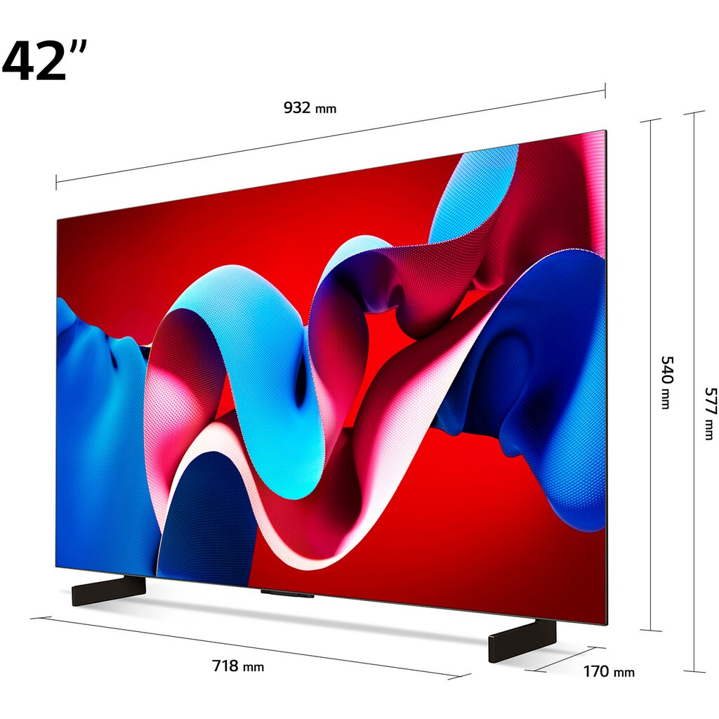 LG OLED-Fernseher »OLED42C47LA«, 106 cm/42 Zoll, 4K Ultra HD, Smart-TV