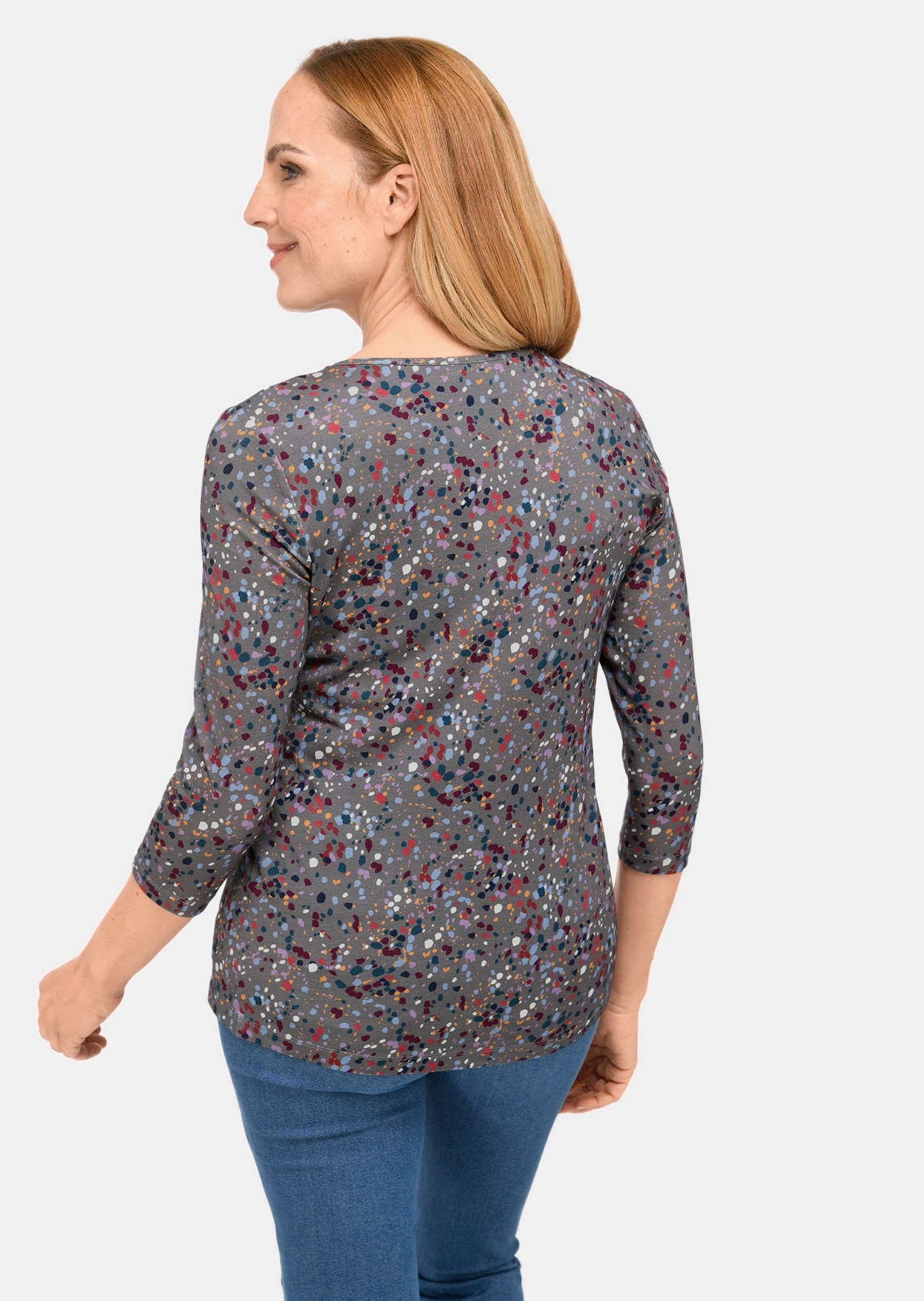 GOLDNER Print-Shirt »Druckshirt Kombinierfreundlich gemustertes Shirt«