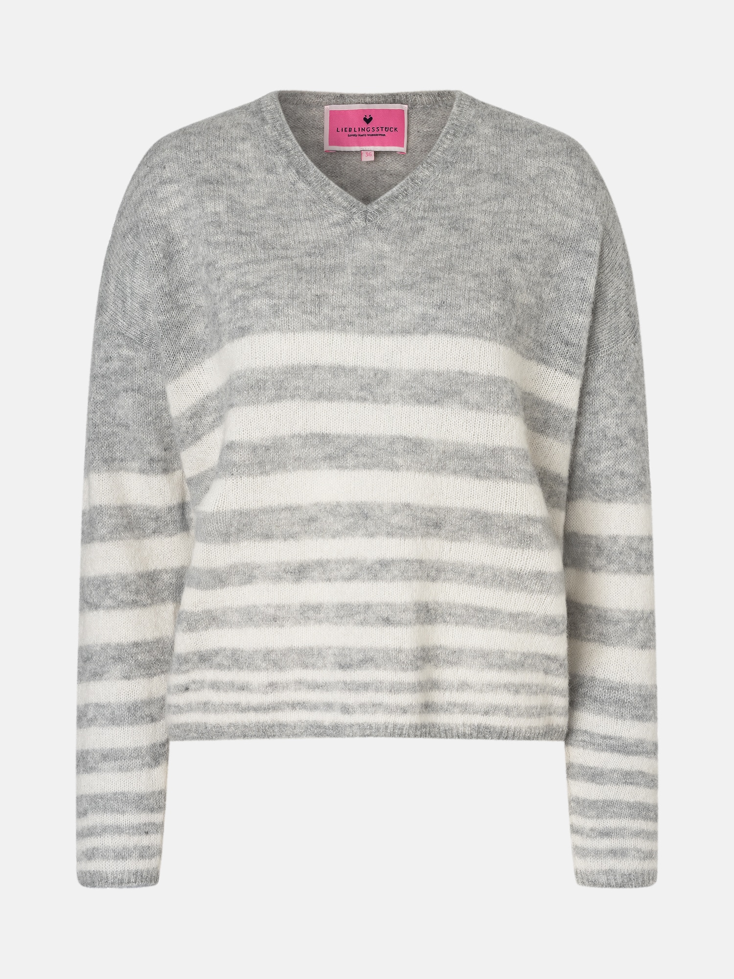 Lieblingsstück Strickpullover »Baberina«, V-Neck mit Alpaka-Wolle