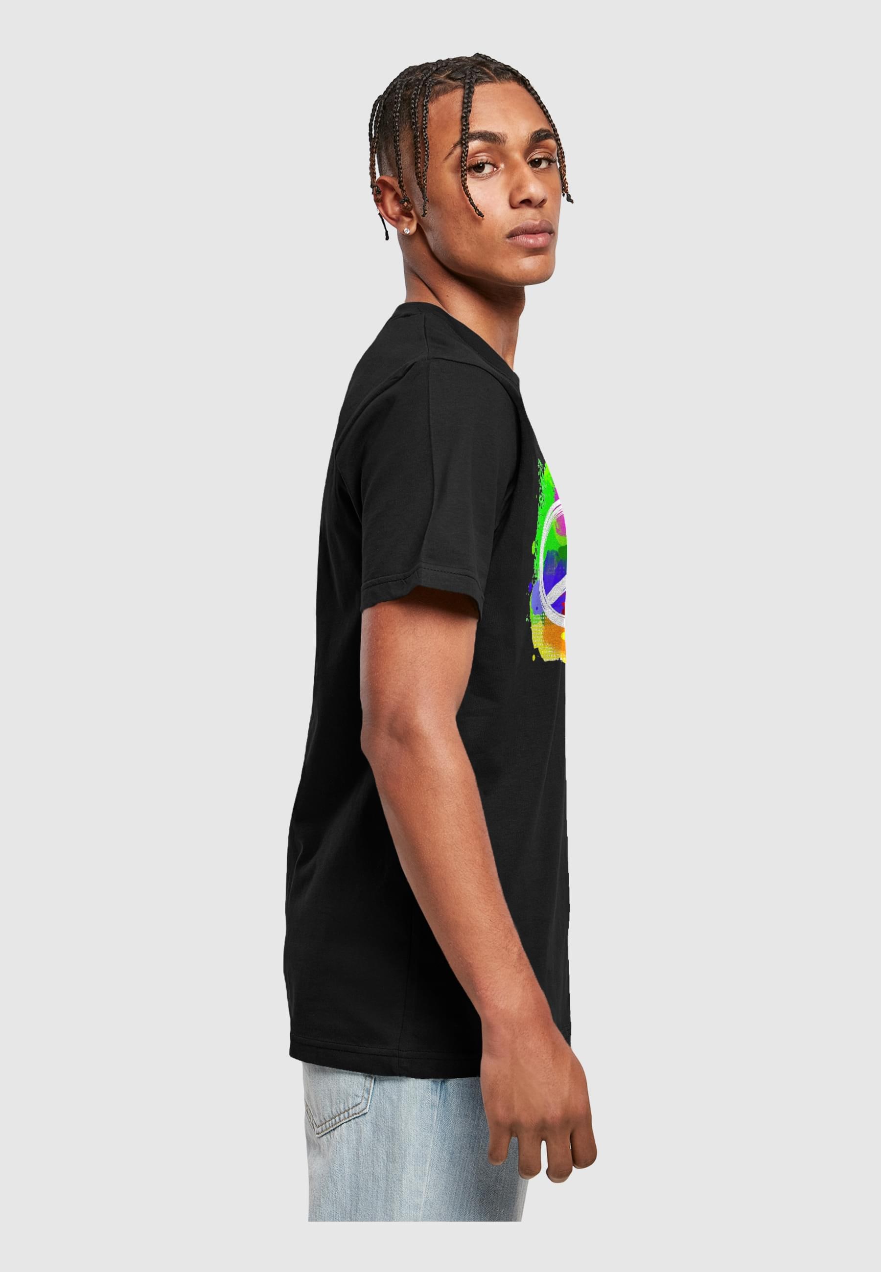 Merchcode T-Shirt »Merchcode Herren Peace - Graffiti T-Shirt Round Neck«, (1 tlg.)